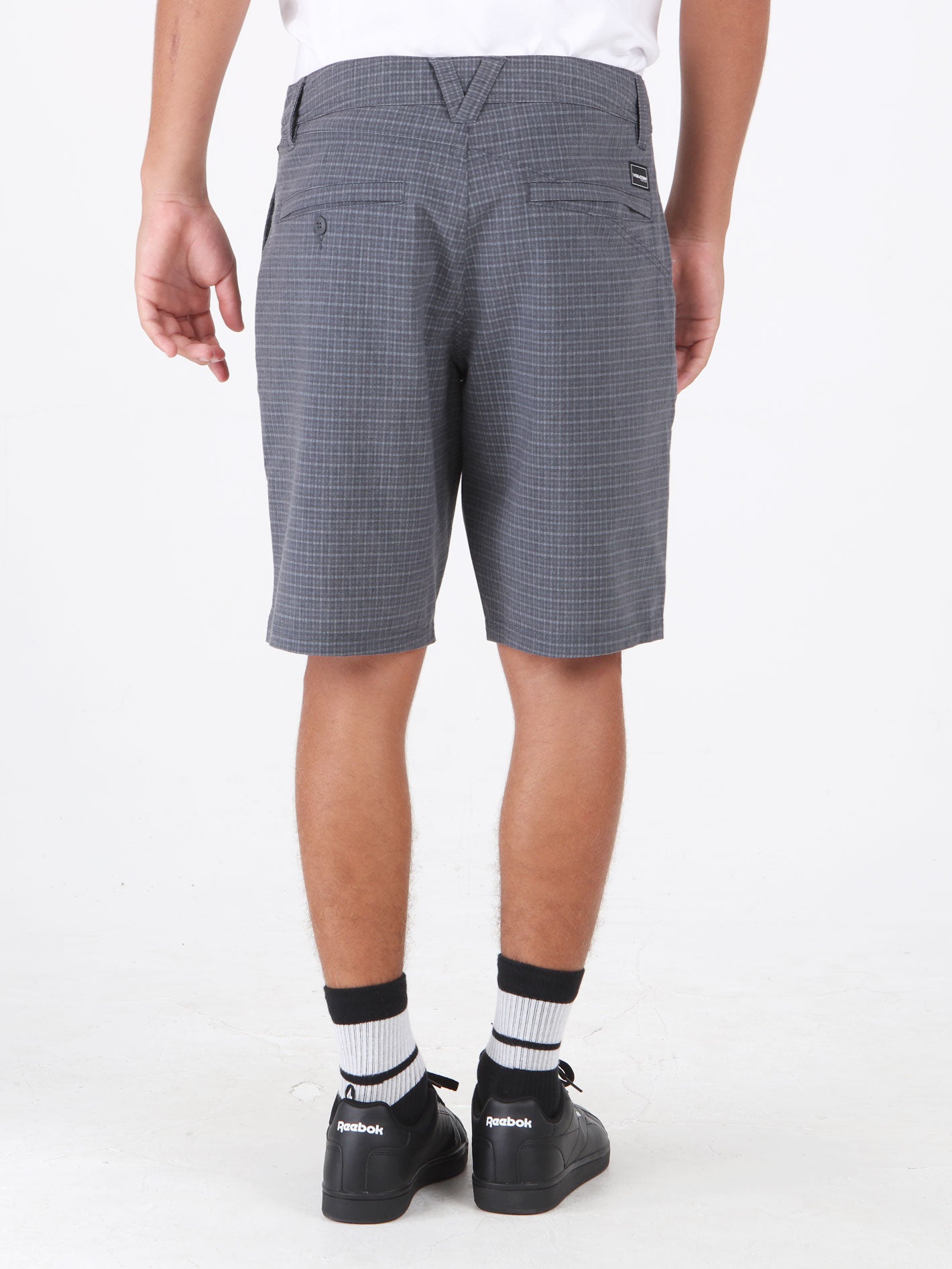 Volcom Mix Frickin Cross Shrd 20 Short - Dark Grey Plaid