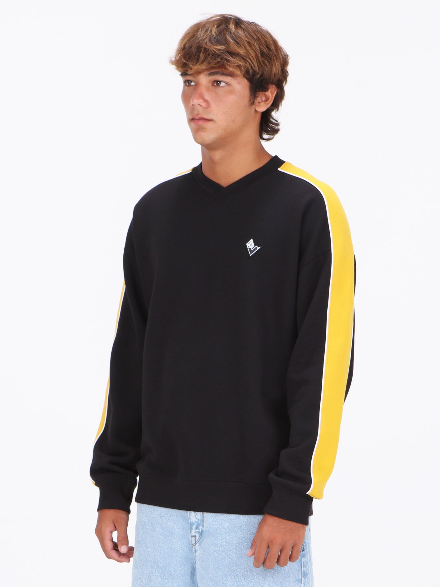 Volcom Flying Hi Crew Fleece - Antique Black
