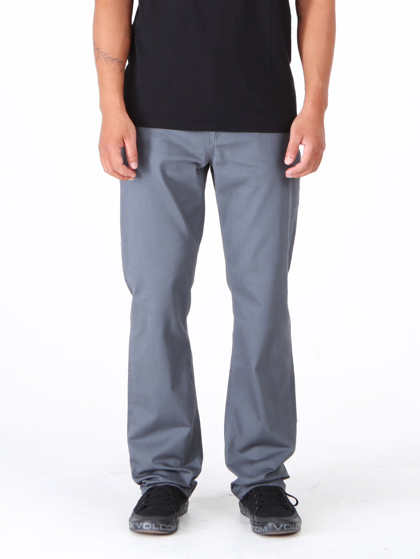 Volcom Solver 5 Pocket Slub Pant - Dark Slate