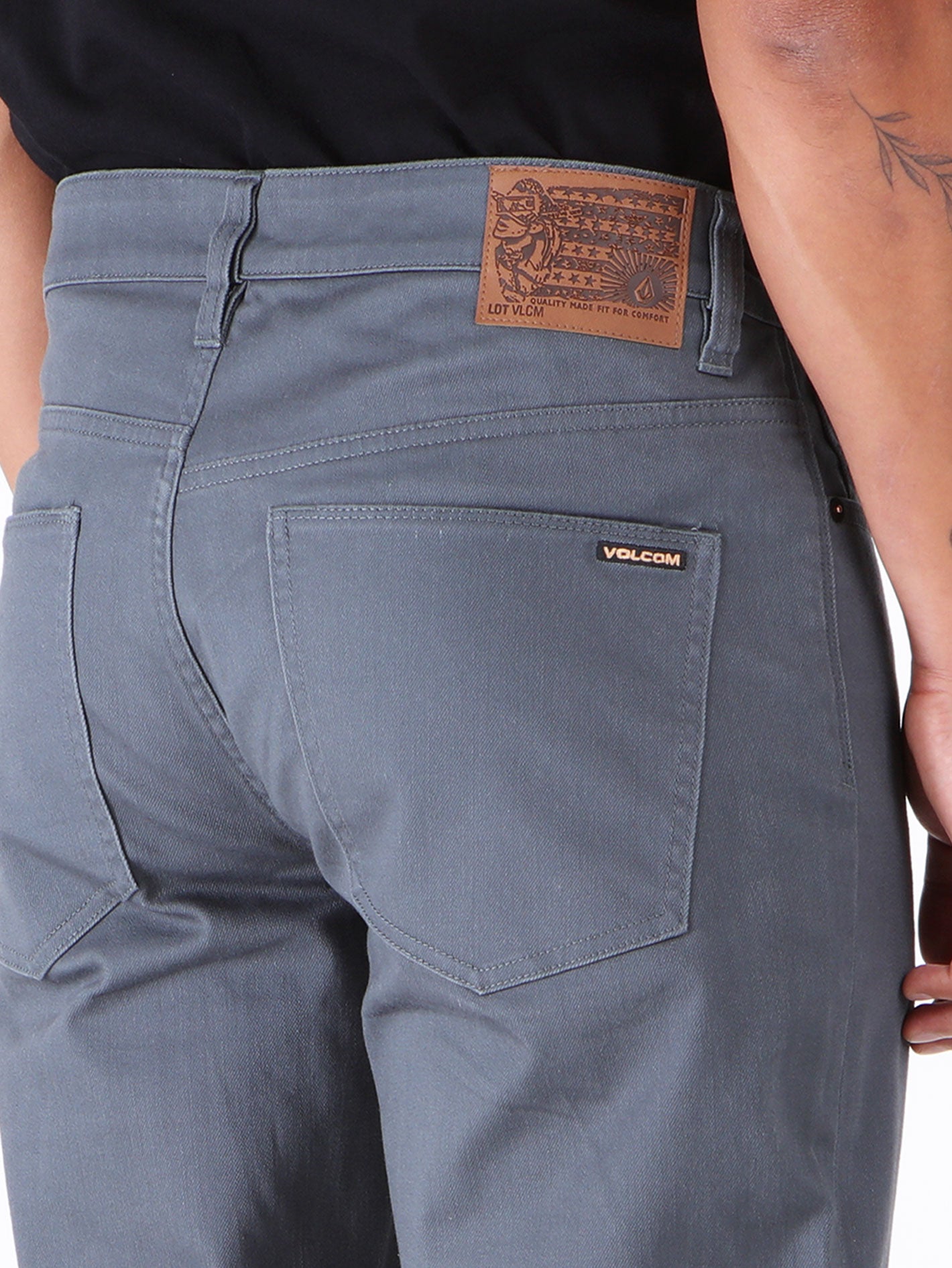 Volcom Solver 5 Pocket Slub Pant - Dark Slate