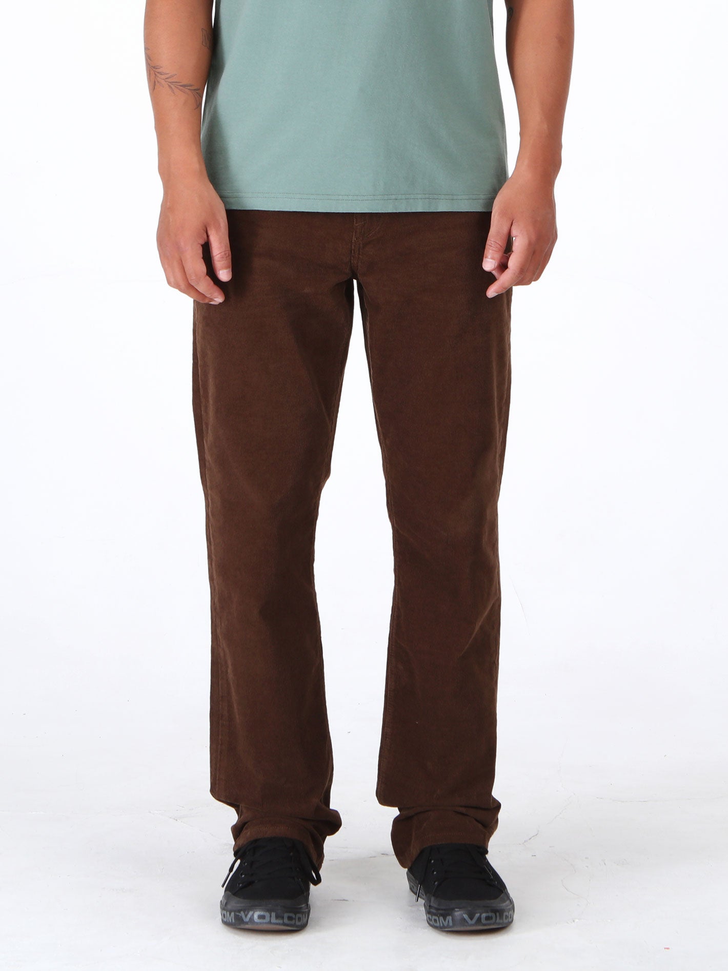 Volcom Solver 5 Pocket Cord Pant - Brown Stone