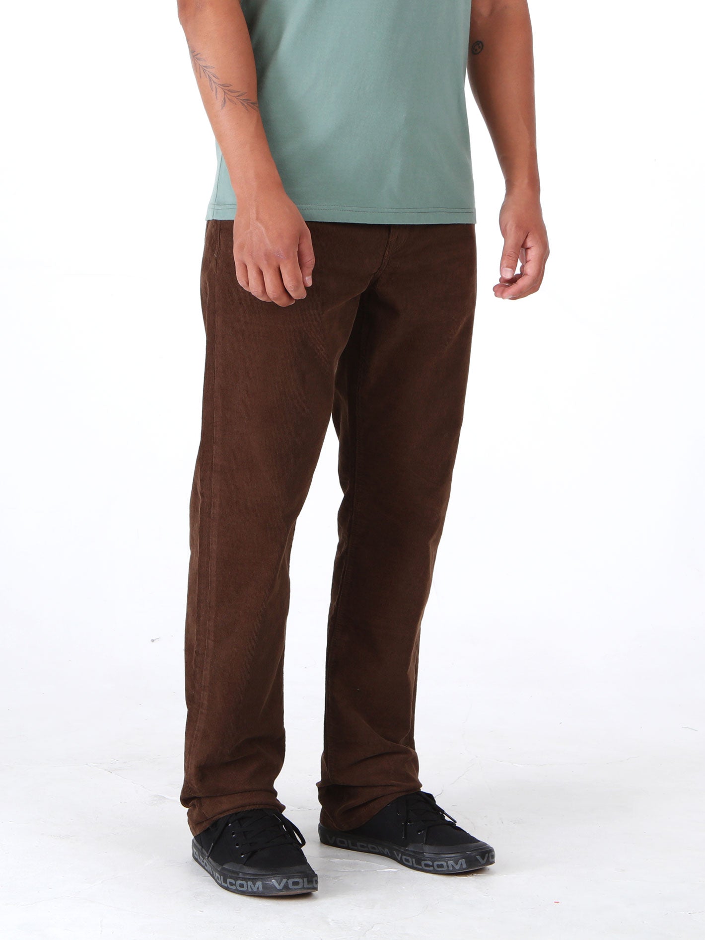 Volcom Solver 5 Pocket Cord Pant - Brown Stone