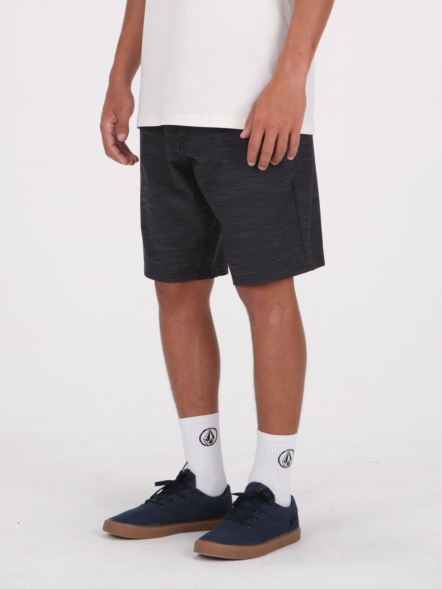 Volcom Slub Frickin Cross Shred Short - Black
