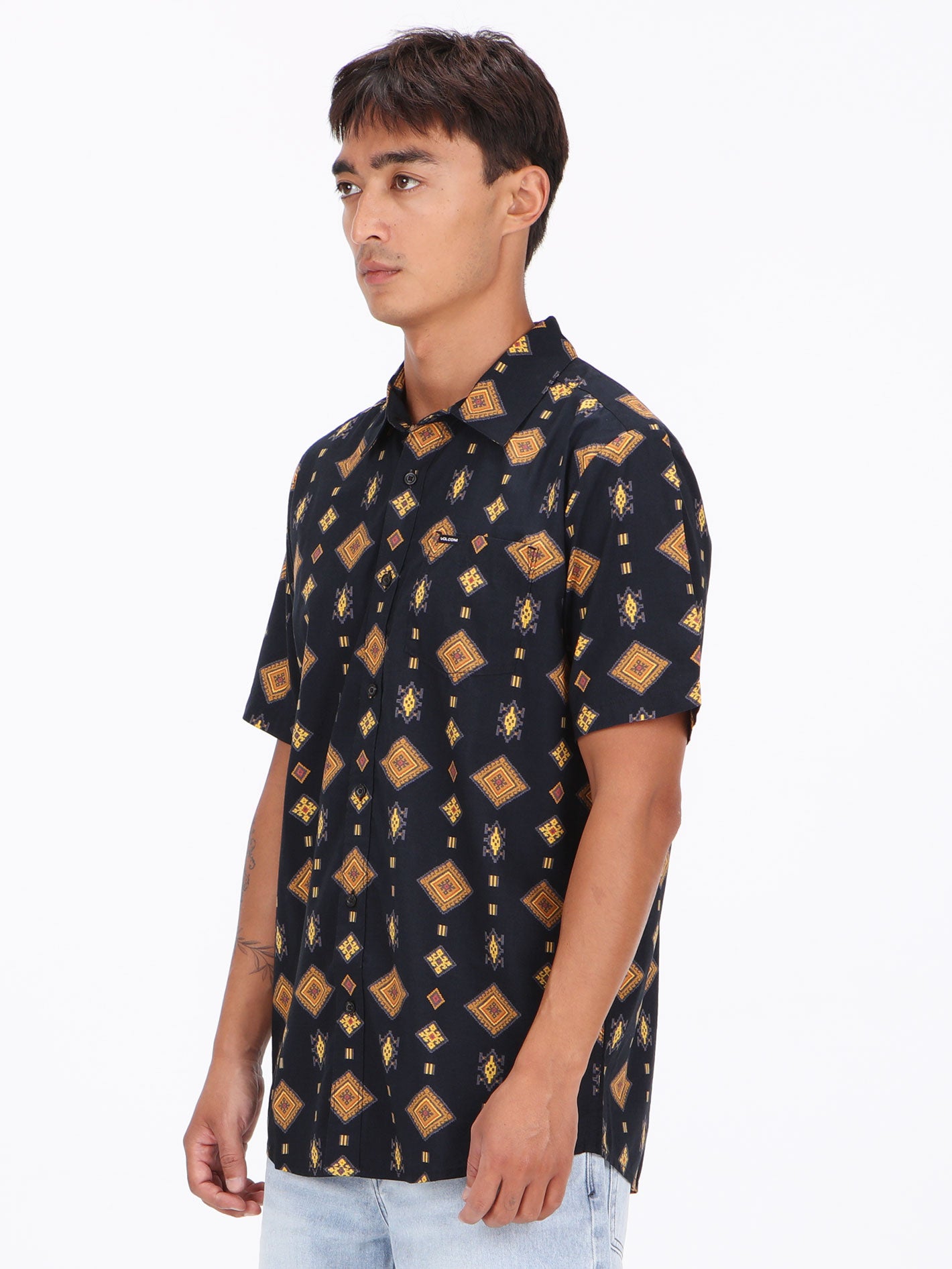 Volcom Dessert Dobby Short Sleeve Shirt - Black