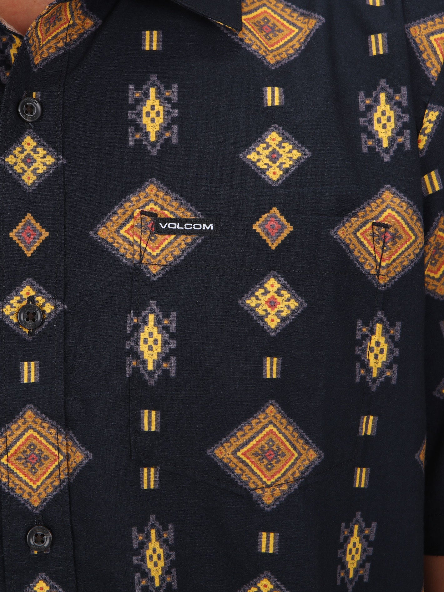 Volcom Dessert Dobby Short Sleeve Shirt - Black
