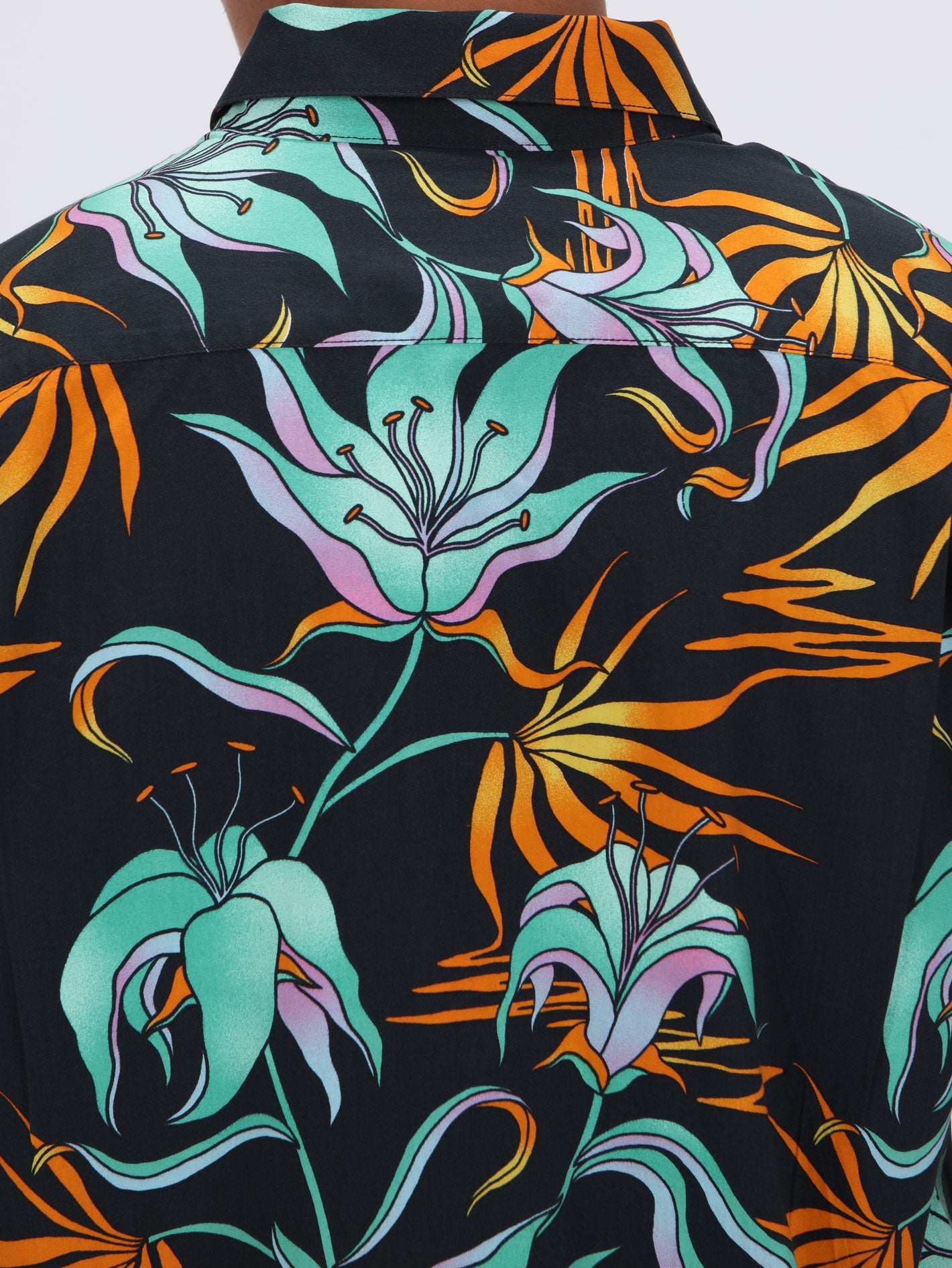 Volcom Brainmelter Floral Short Sleeve Shirt - Black Green