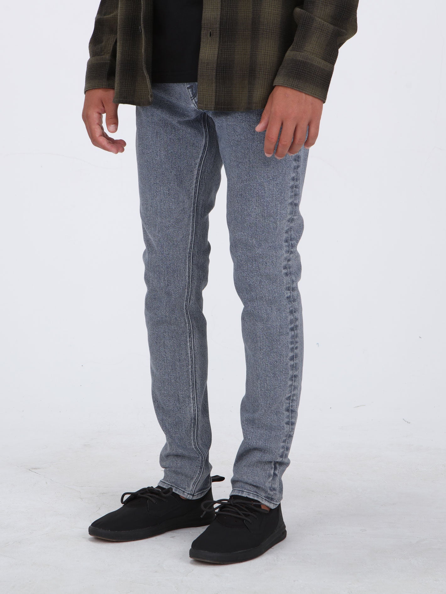 Volcom 2x4 Skinny Tapered Fit Jeans - Ash Blue