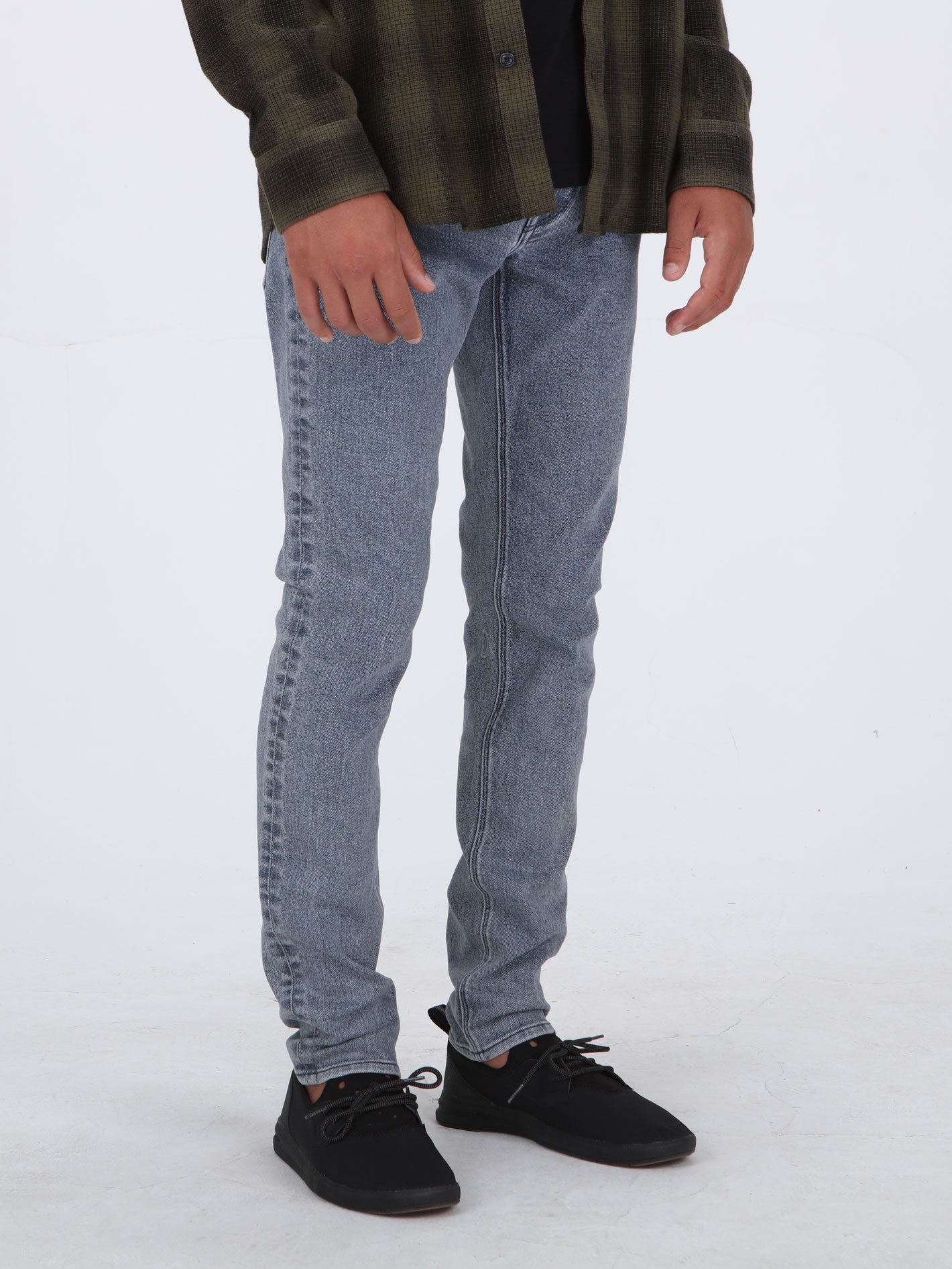 Volcom 2x4 Skinny Tapered Fit Jeans - Ash Blue