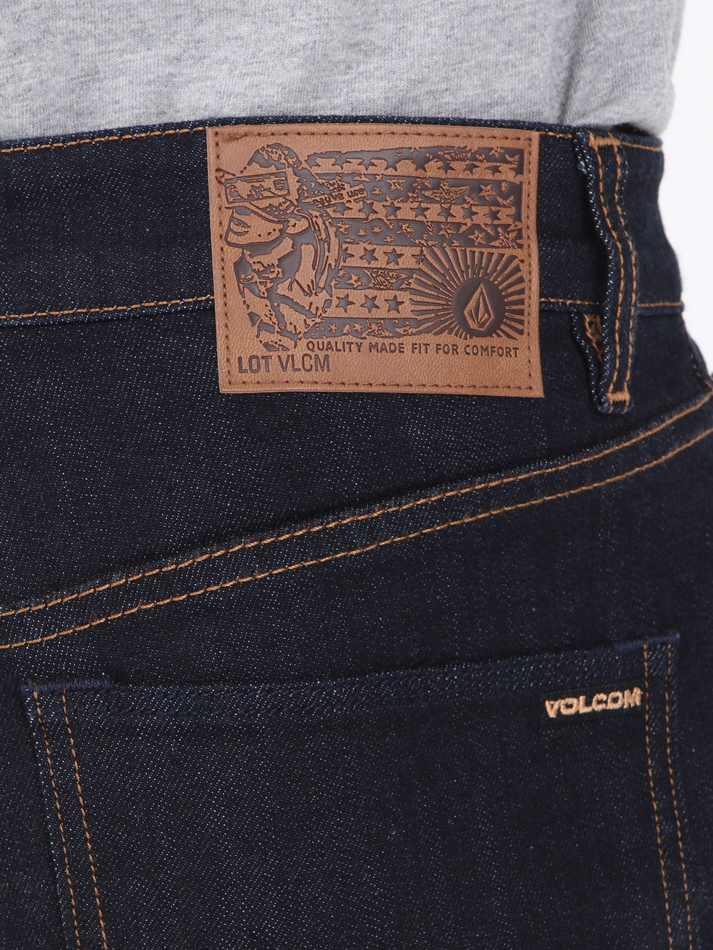 Volcom 2x4 Skinny Tapered Fit Jeans - Rinse 