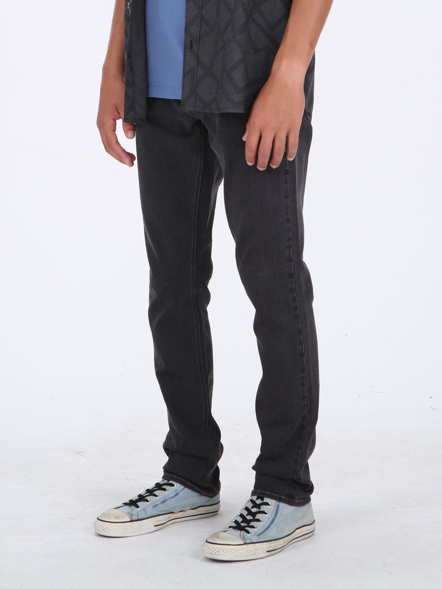 Volcom 2x4 Skinny Fit Jeans - Carbon