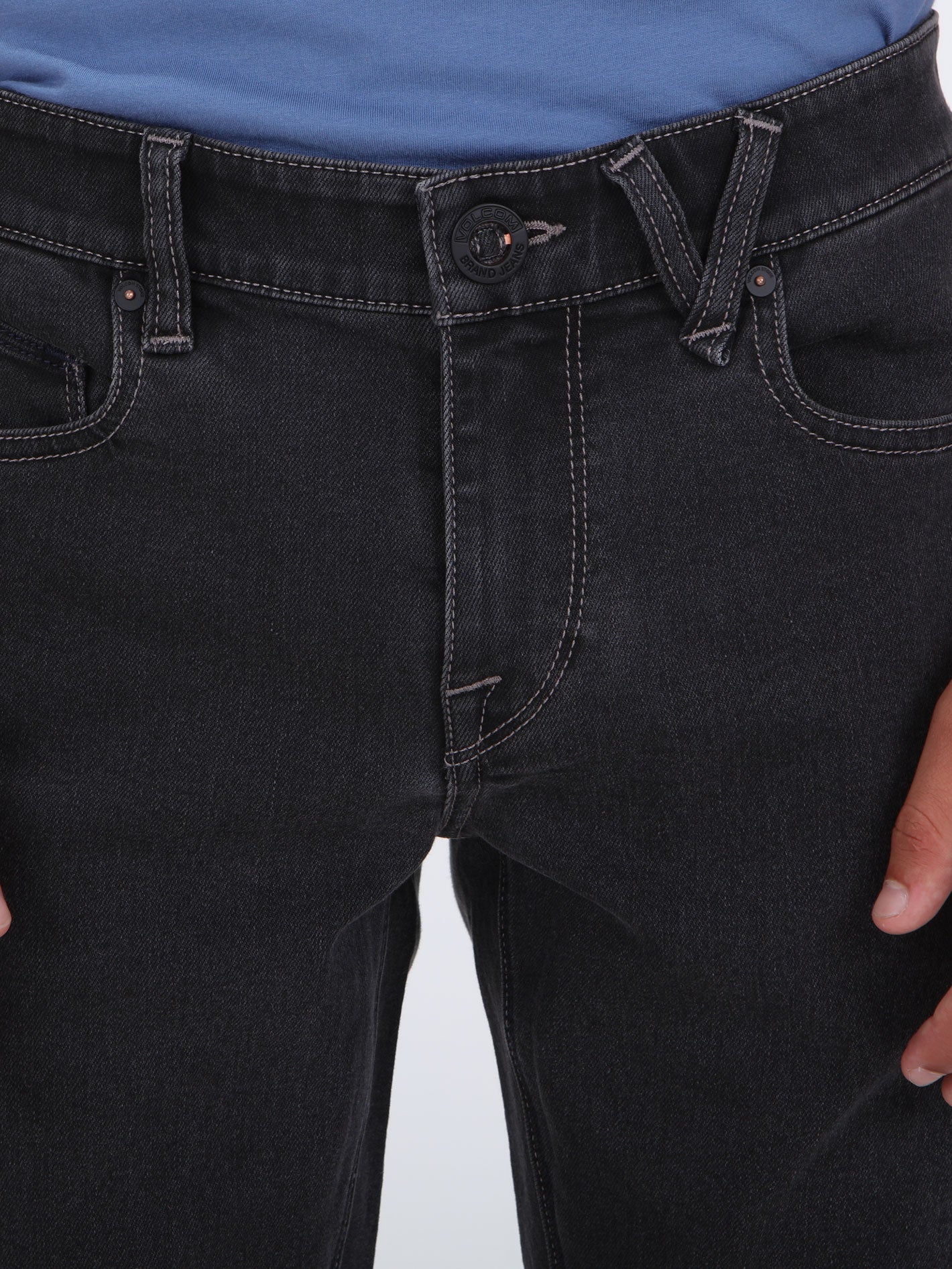 Volcom 2x4 Skinny Fit Jeans - Carbon