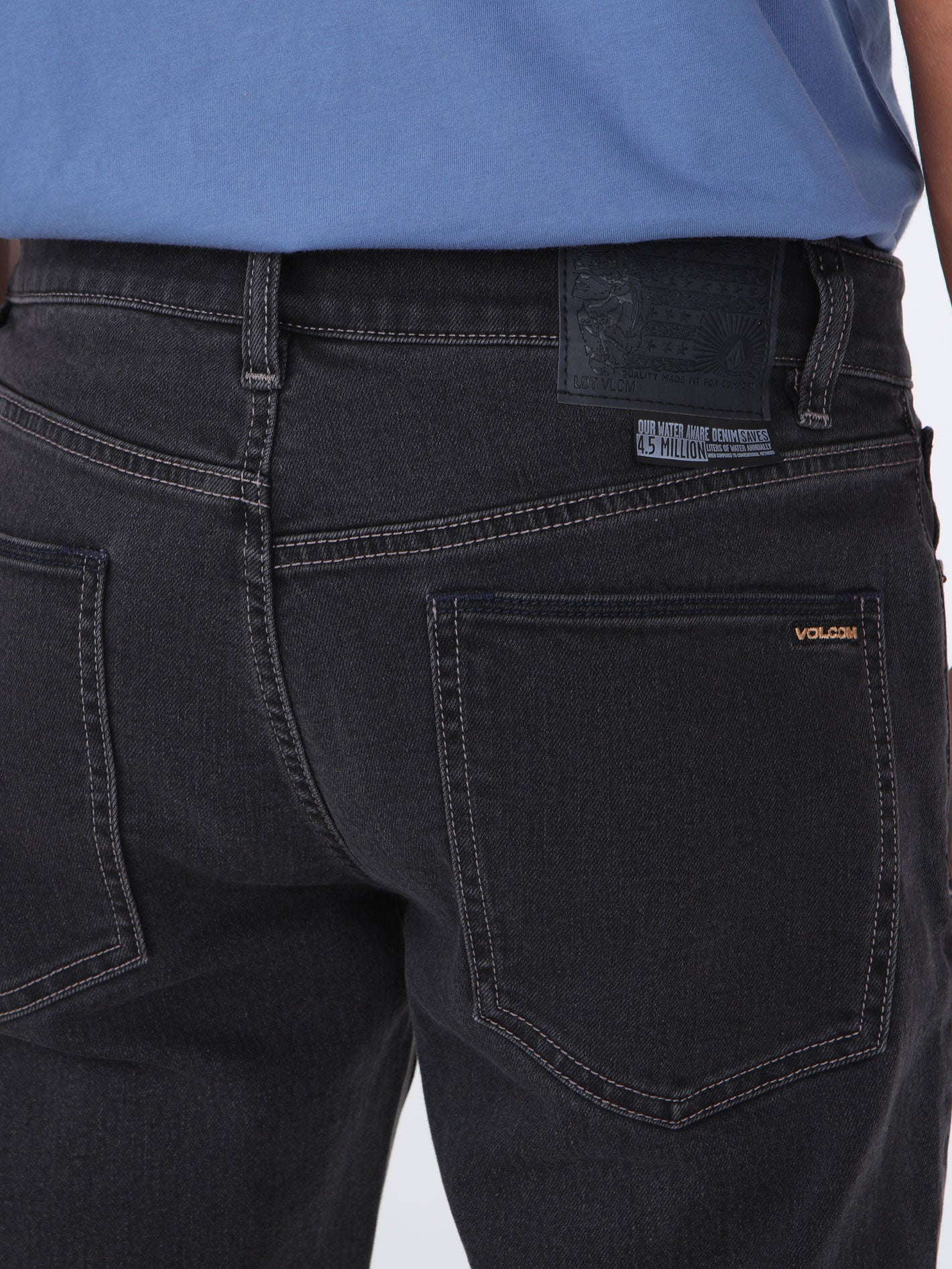 Volcom 2x4 Skinny Fit Jeans - Carbon