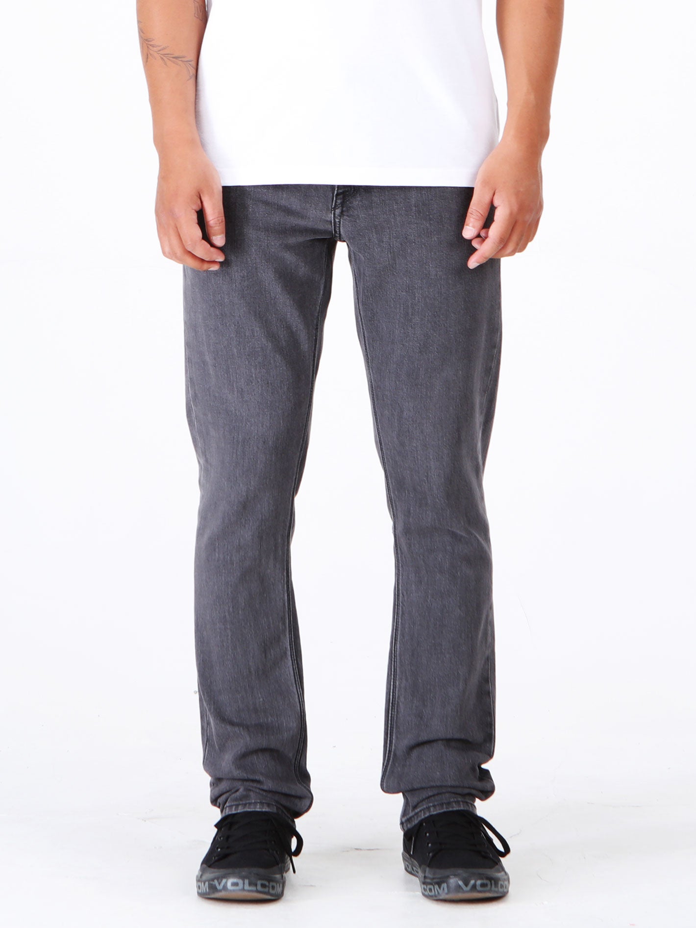 Volcom 2x4 Skinny Fit Jeans - Neutral Grey