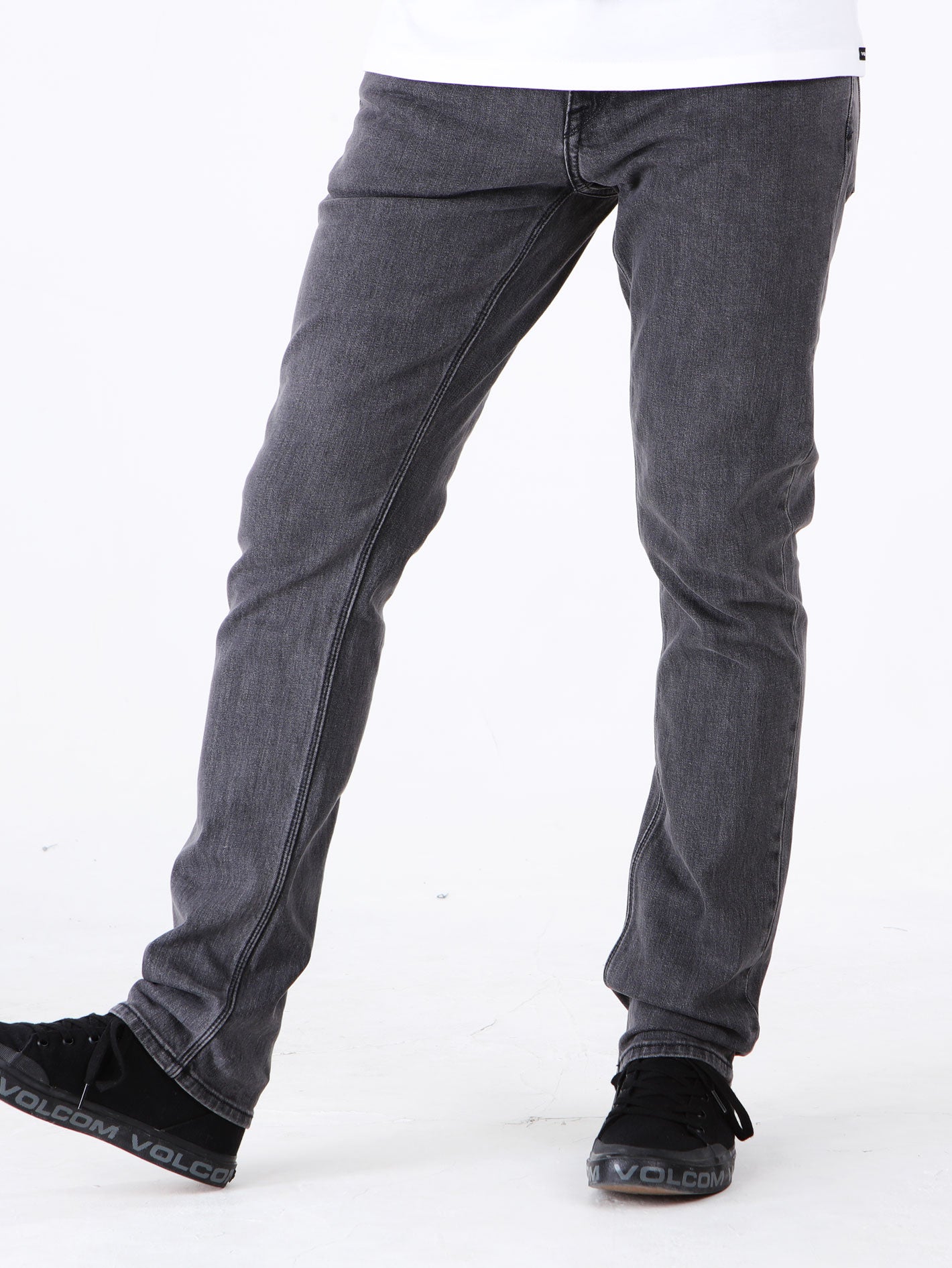 Volcom 2x4 Skinny Fit Jeans - Neutral Grey