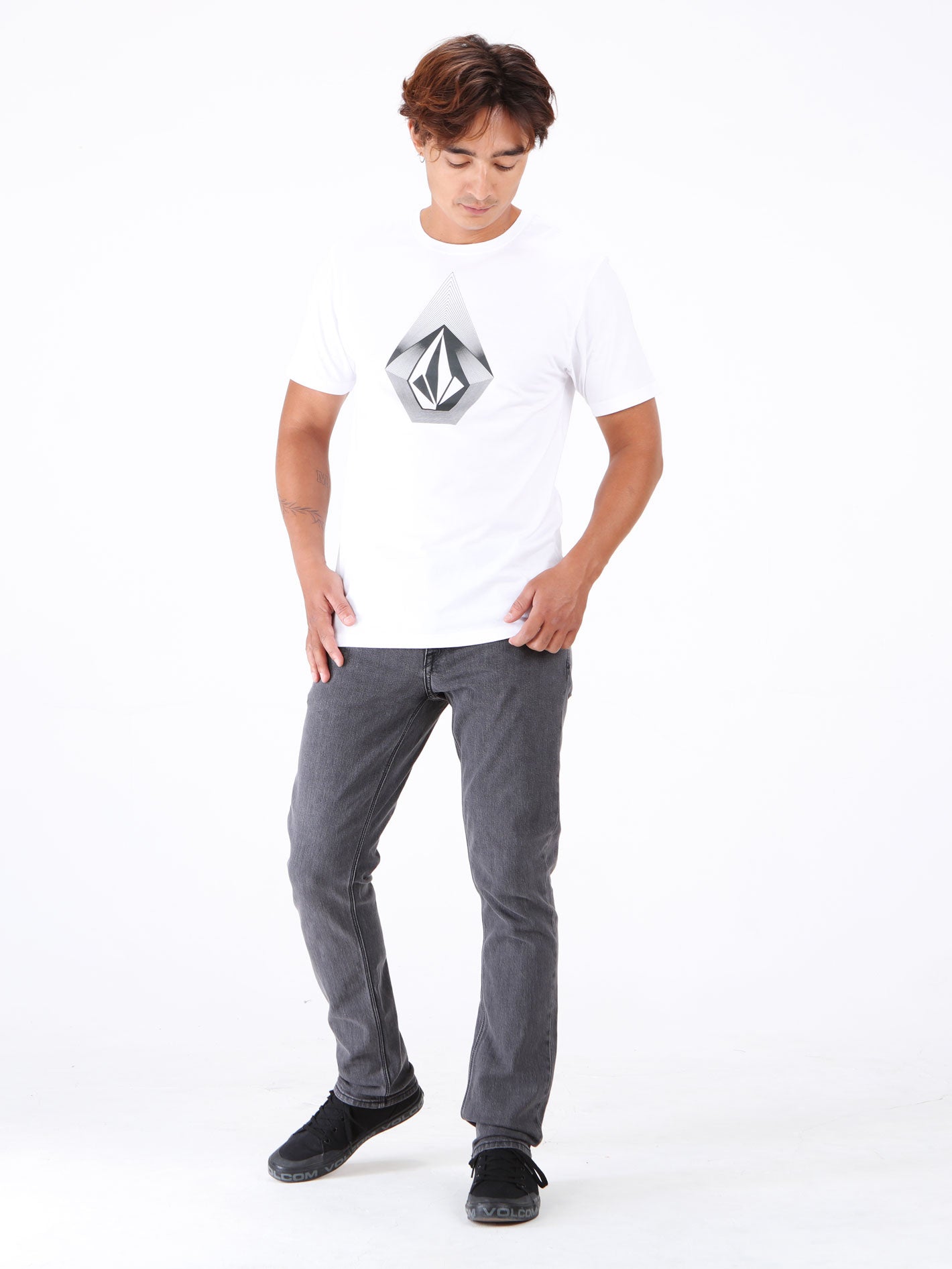 Volcom 2x4 Skinny Fit Jeans - Neutral Grey