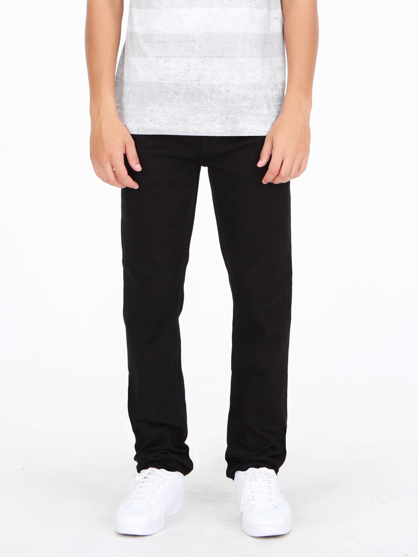 Volcom Vorta Slim Fit Jeans - Black On Black