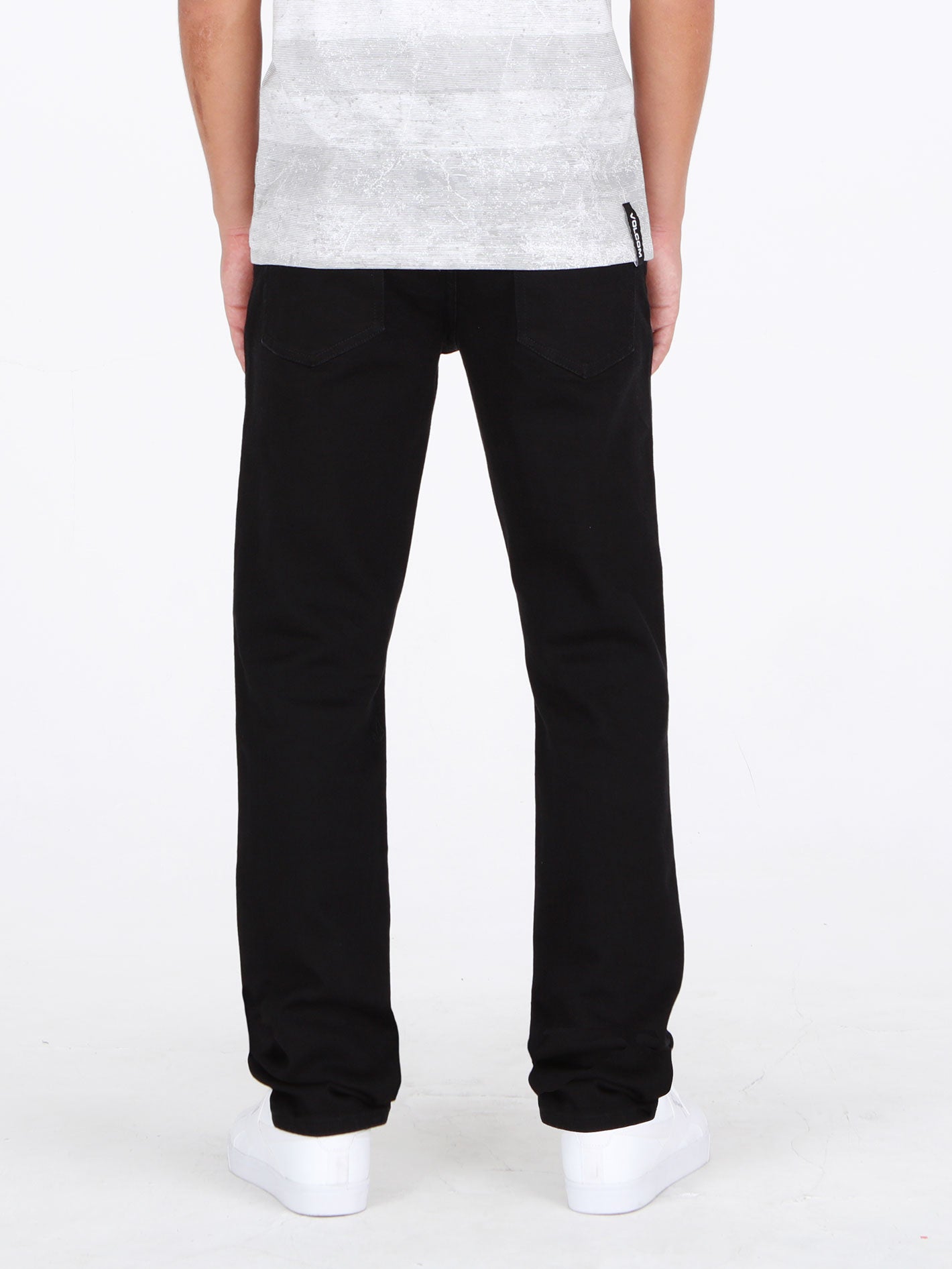 Volcom Vorta Slim Fit Jeans - Black On Black