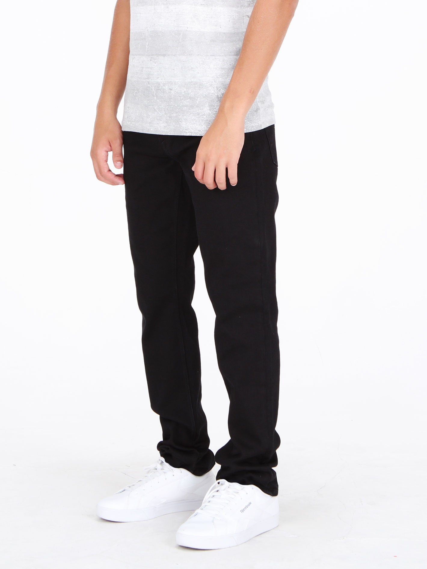 Volcom Vorta Slim Fit Jeans - Black On Black