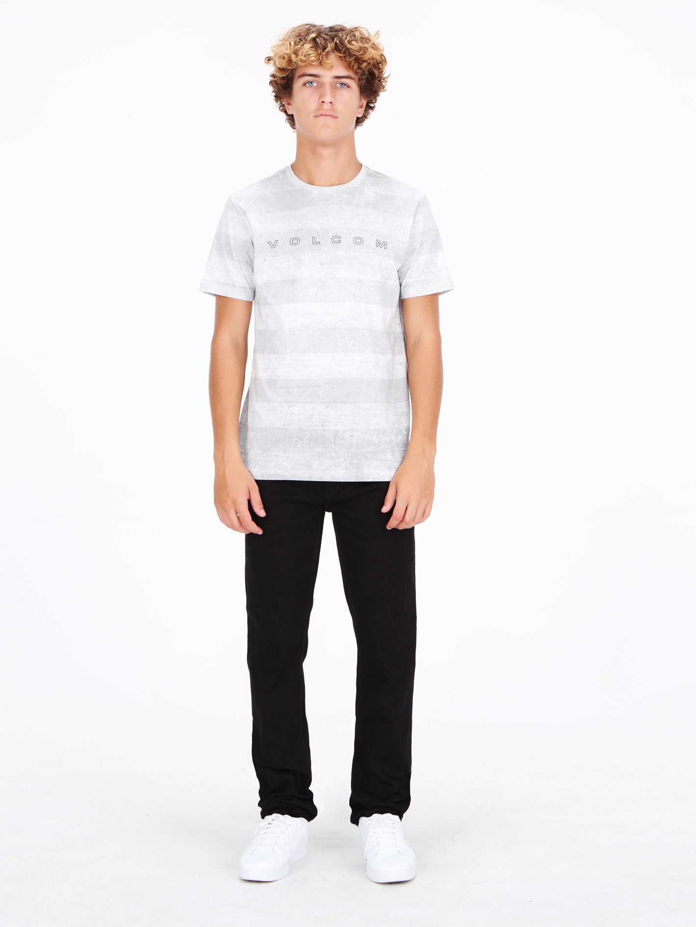 Volcom Vorta Slim Fit Jeans - Black On Black