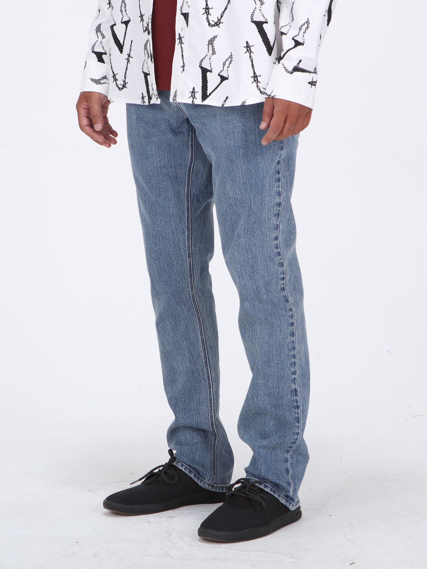 Volcom Vorta Slim Fit Jeans - Cali Blue