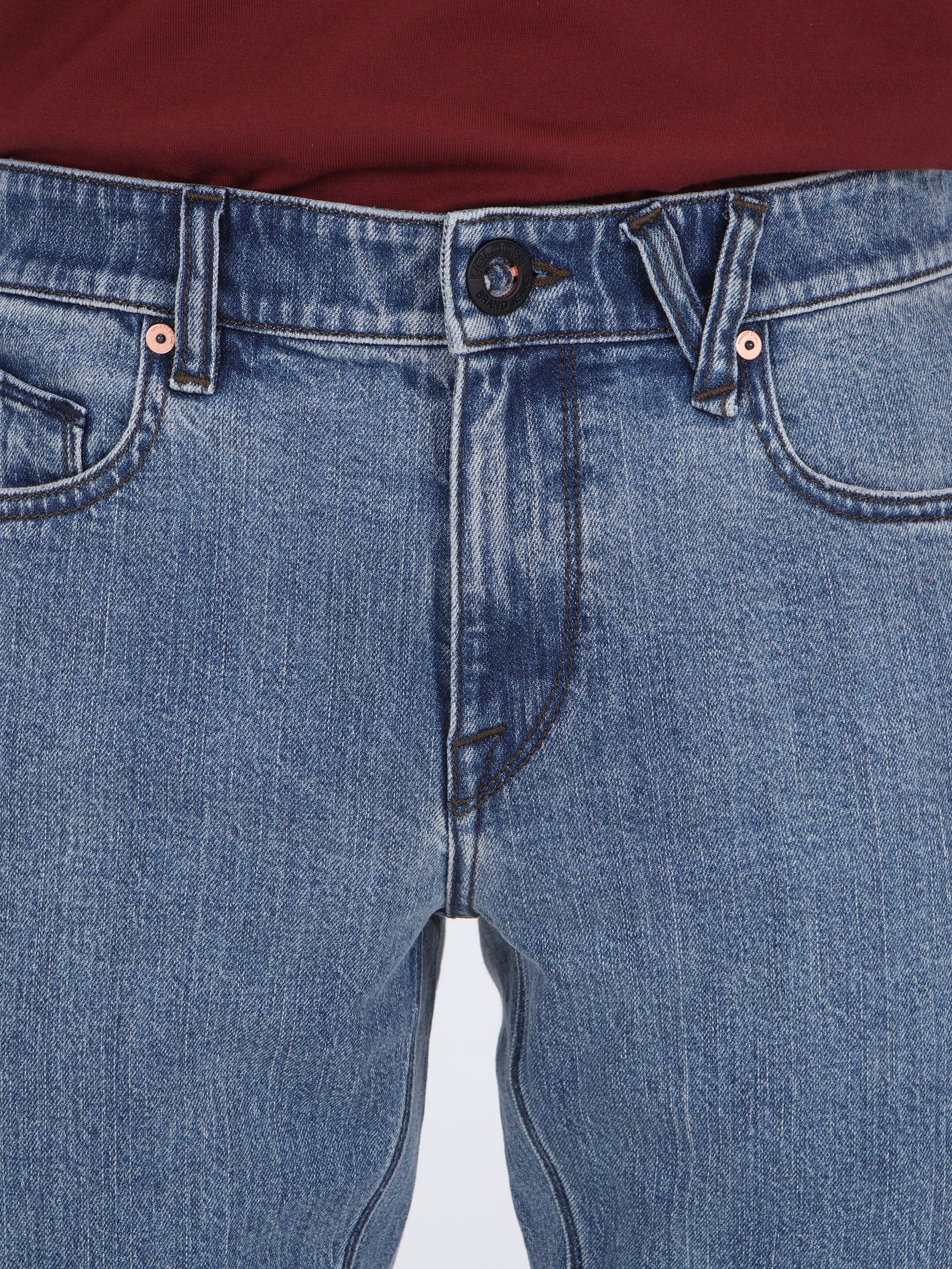 Volcom Vorta Slim Fit Jeans - Cali Blue