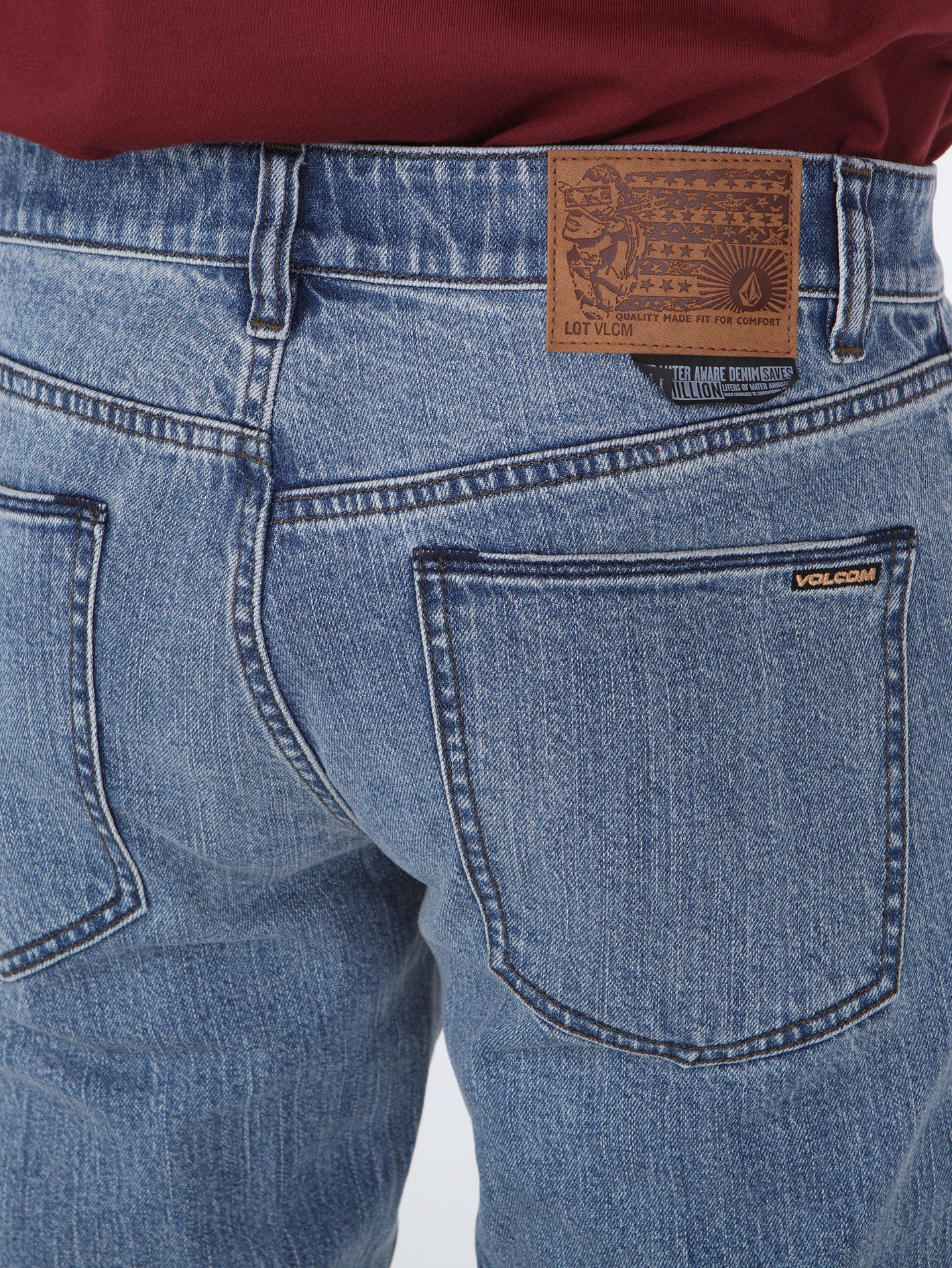 Volcom Vorta Slim Fit Jeans - Cali Blue