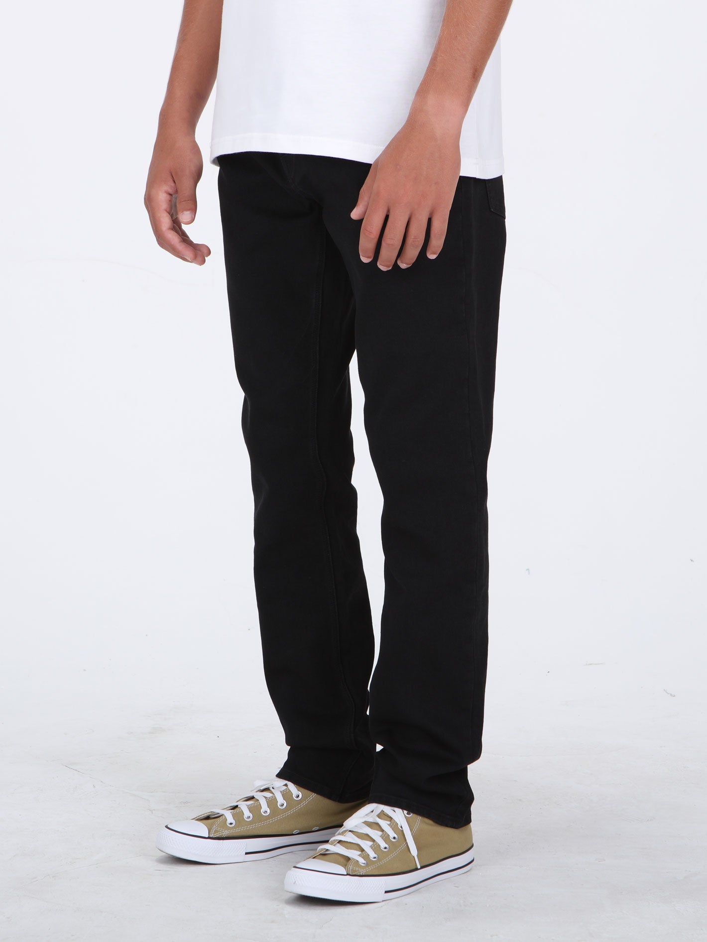 Volcom Solver Modern Tapered Fit Jeans - Blackout