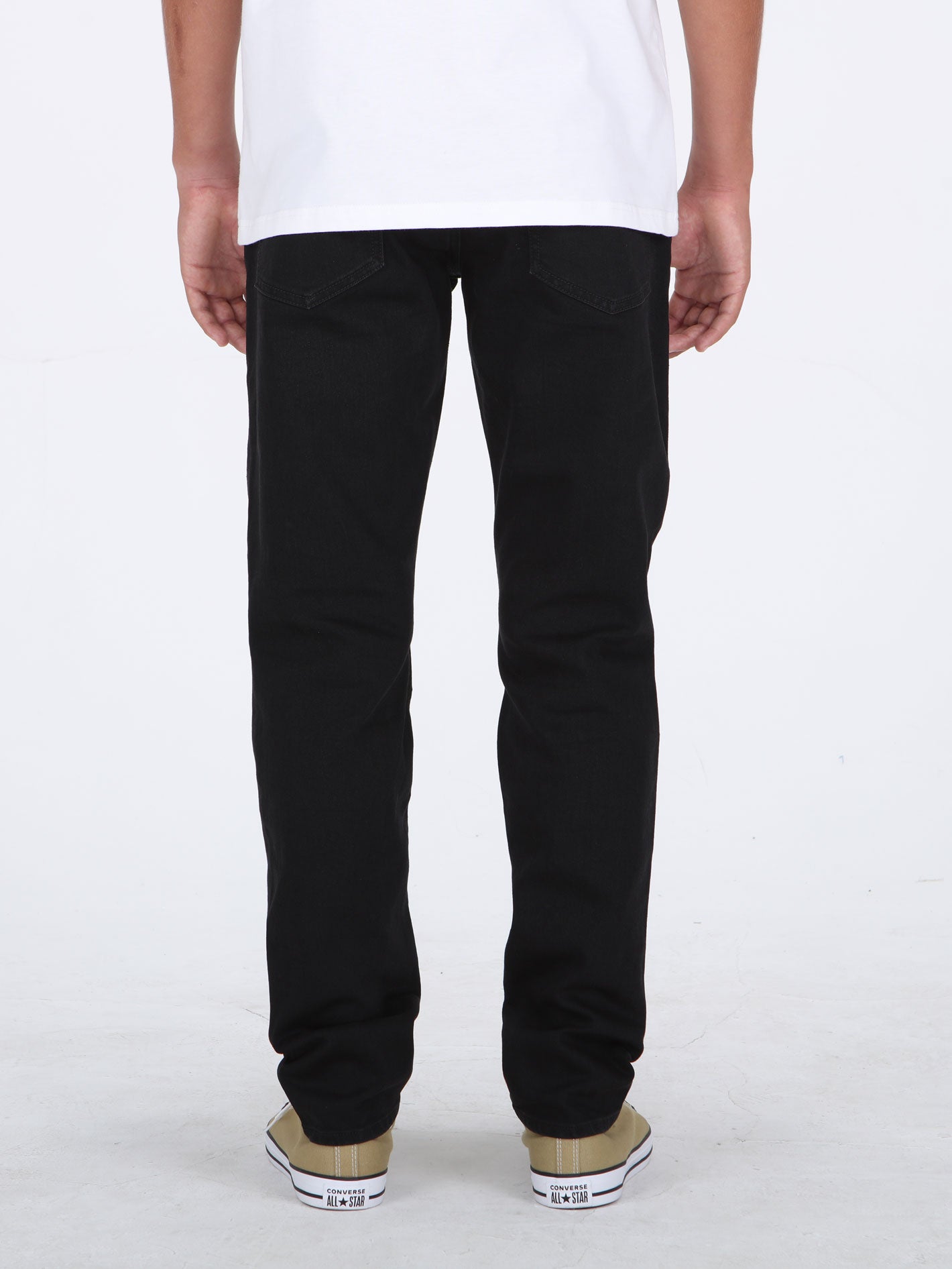 Volcom Solver Modern Tapered Fit Jeans - Blackout