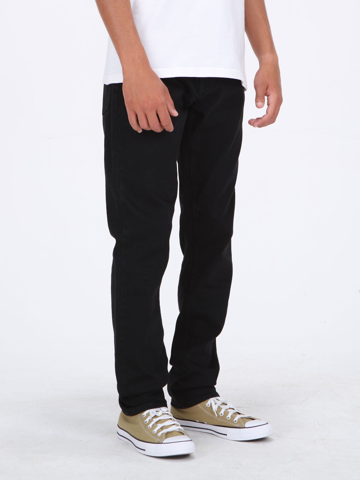 Volcom Solver Modern Tapered Fit Jeans - Blackout
