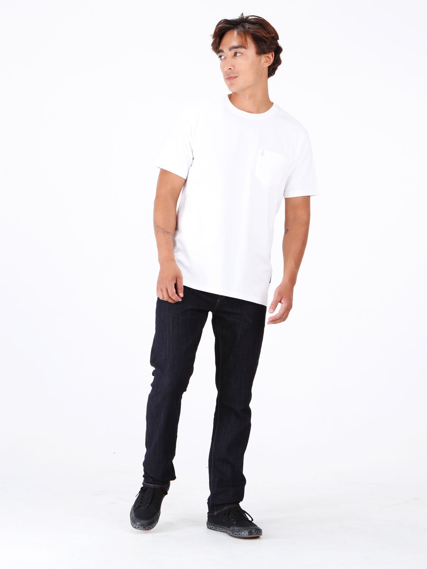 Volcom Solver Modern Tapered Fit Jeans - Rinse 