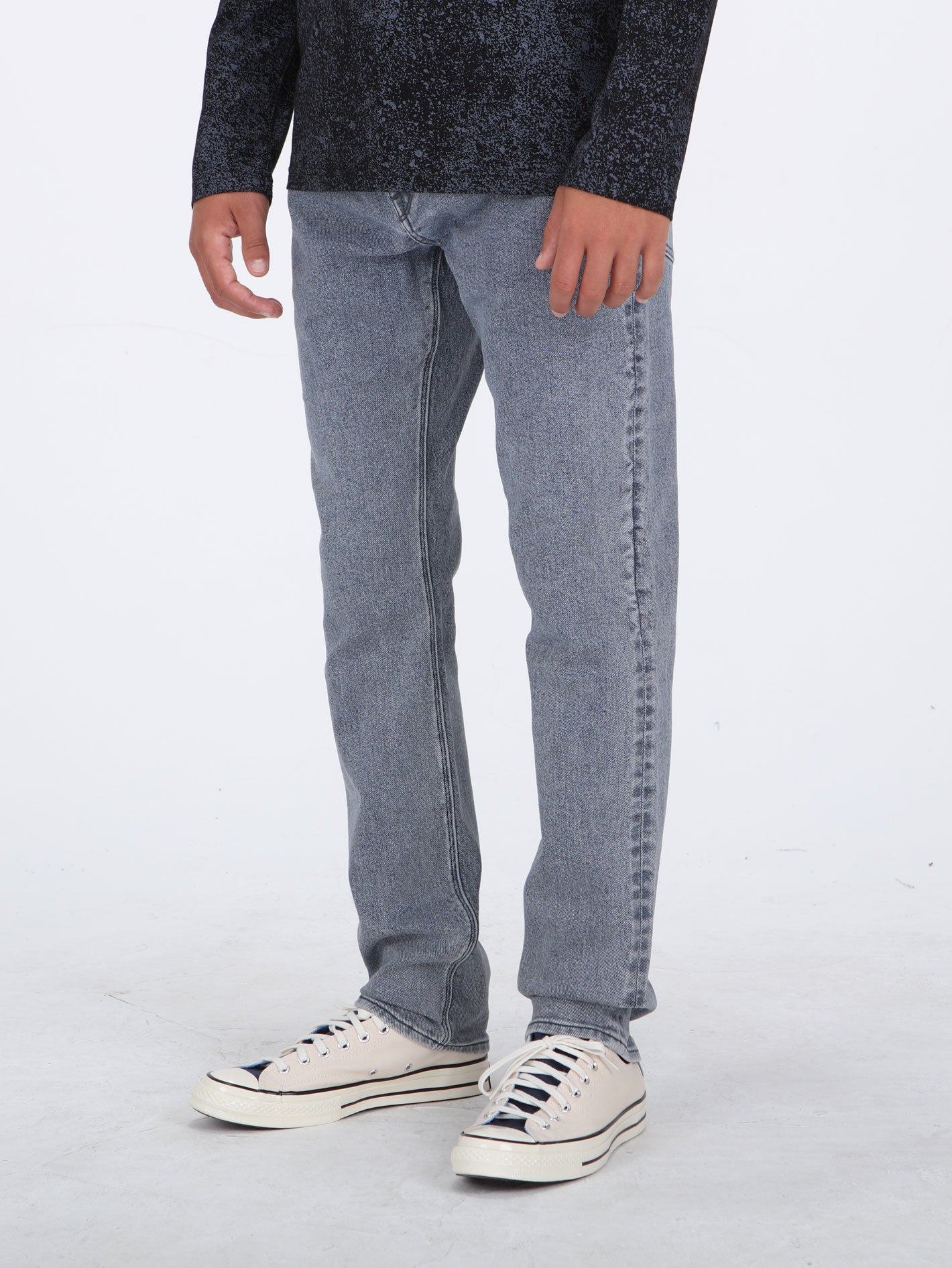 Volcom Solver Modern Tapered Fit Jeans - Ash Blue