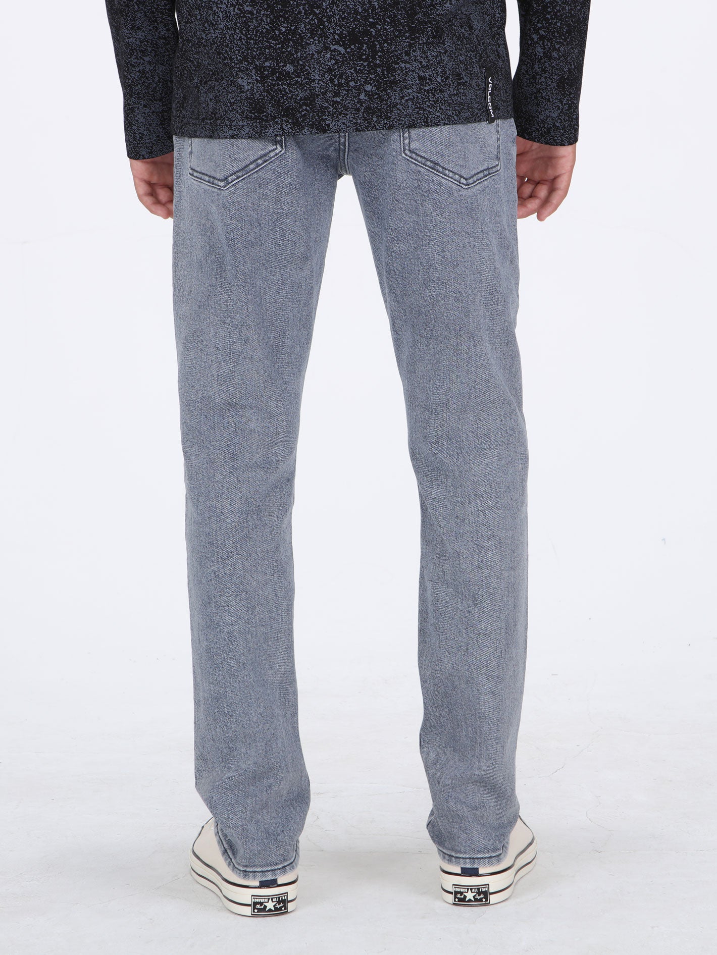Volcom Solver Modern Tapered Fit Jeans - Ash Blue