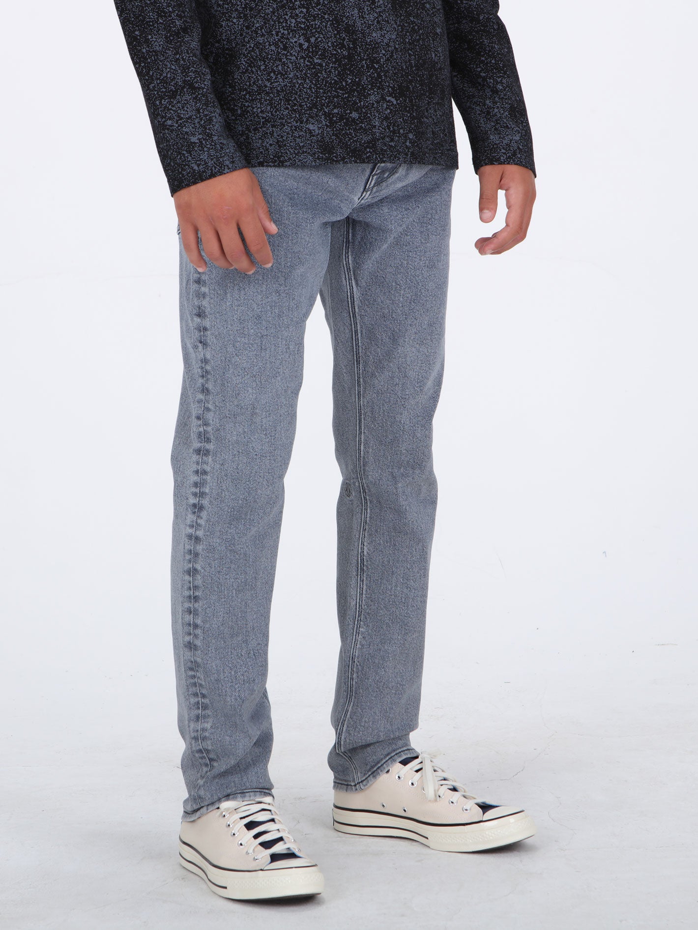 Volcom Solver Modern Tapered Fit Jeans - Ash Blue