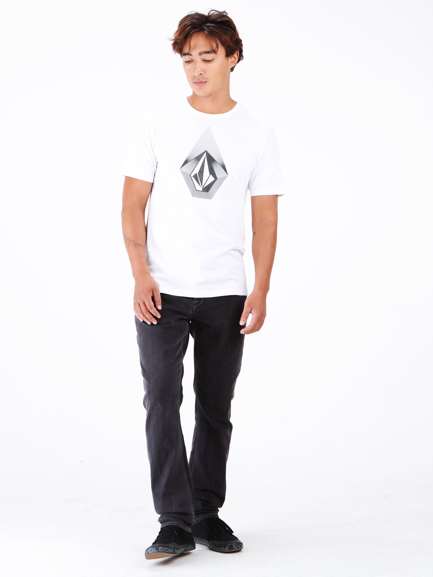 Volcom Solver Modern Tapered Fit Jeans - Carbon