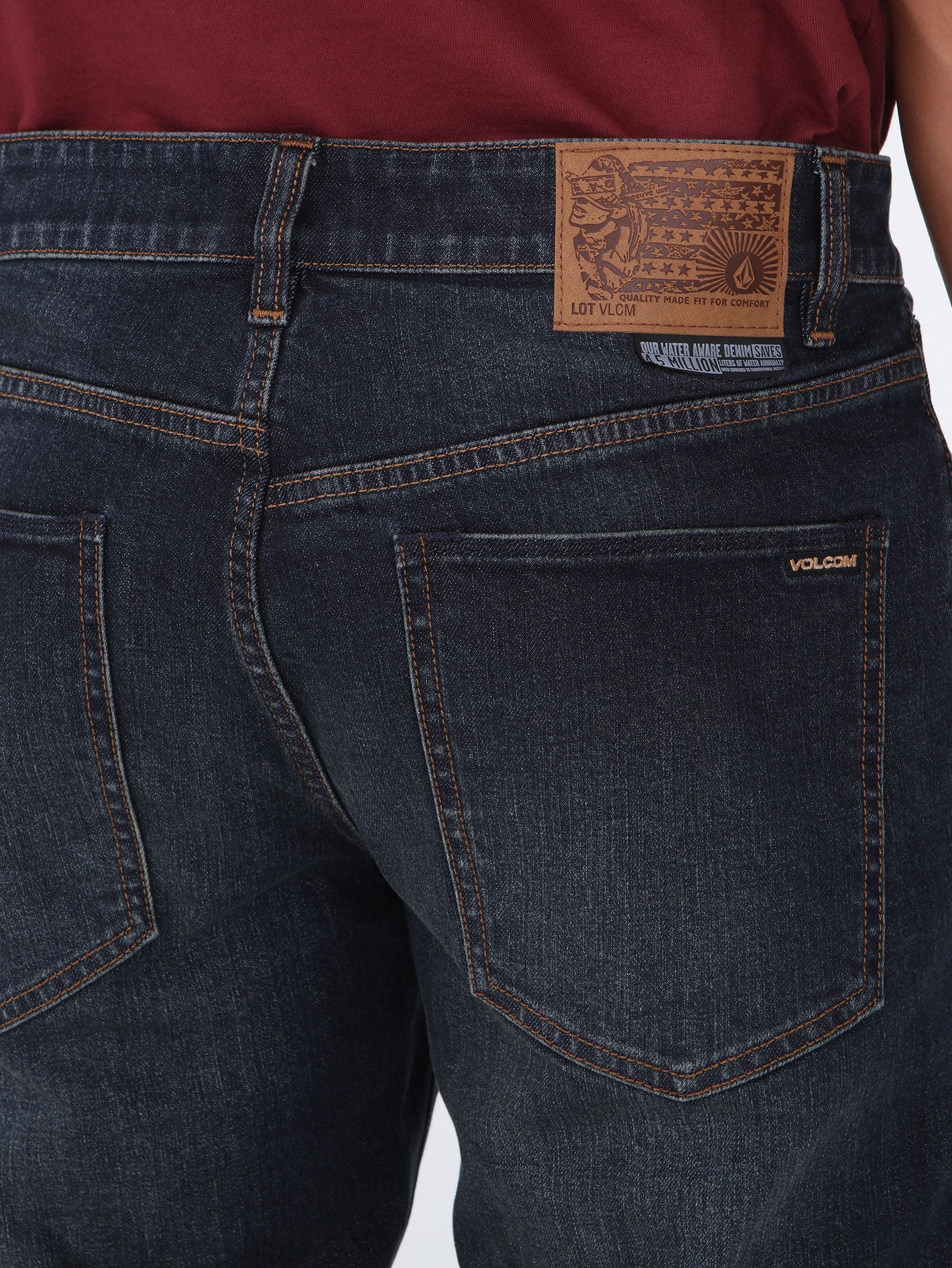 Volcom Solver Modern Fit Jeans - New Vintage Blue