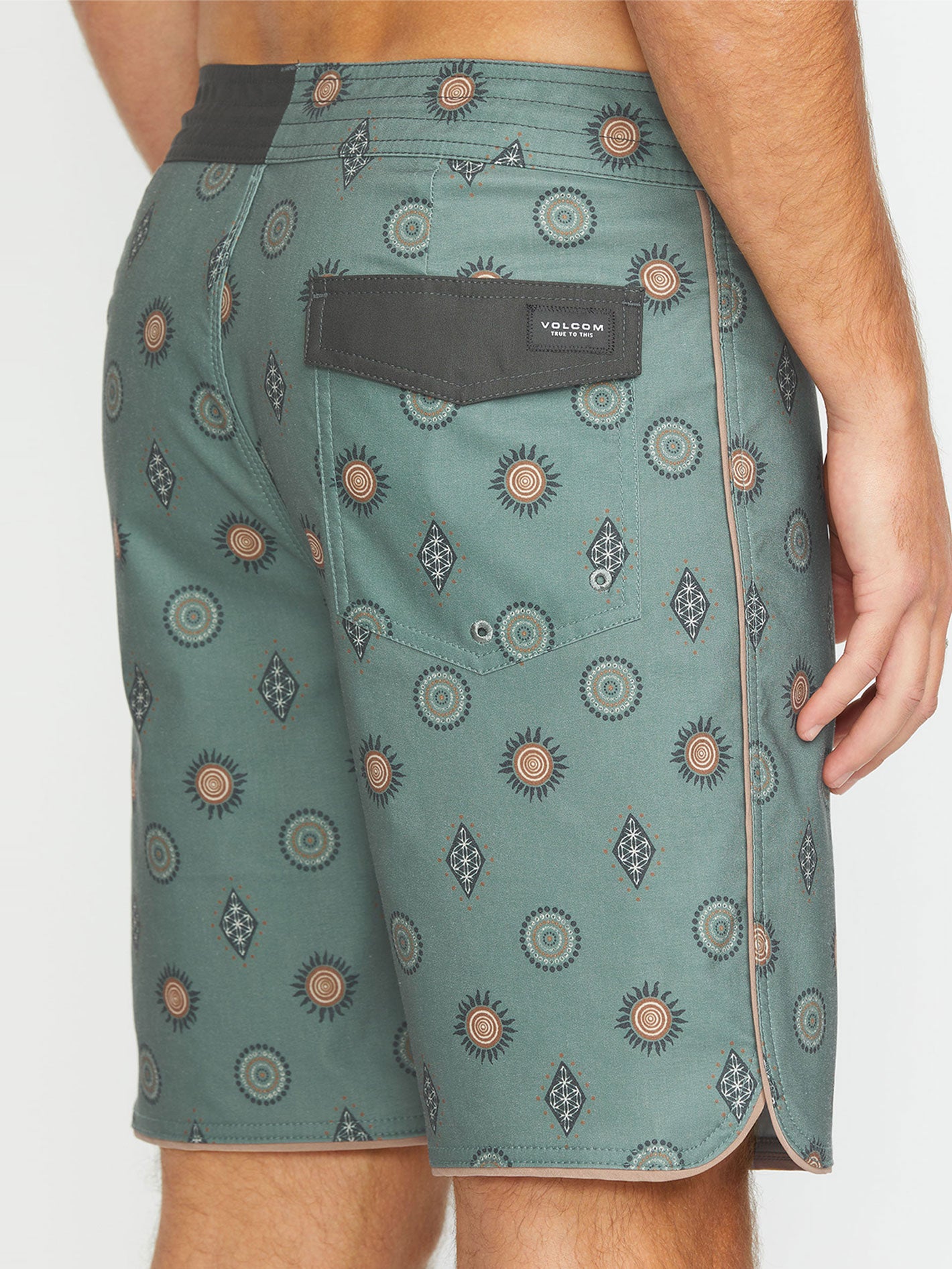 Volcom Mister Fib Sclp Stoney 19 Boardshort - Light Olive