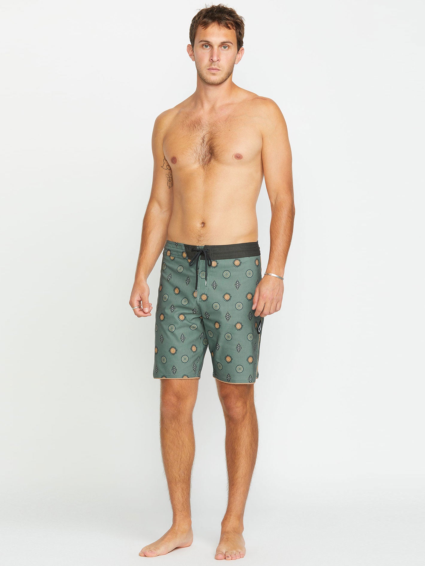 Volcom Mister Fib Sclp Stoney 19 Boardshort - Light Olive