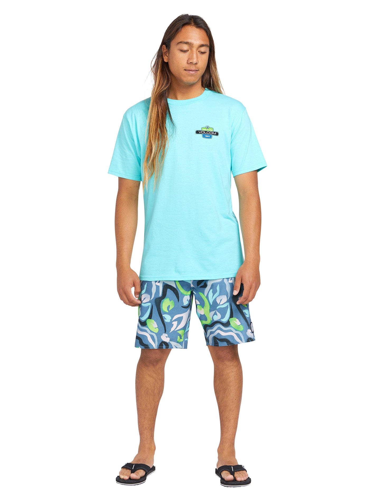 Volcom Warped Stoney 19 Boardshort - Stone Blue