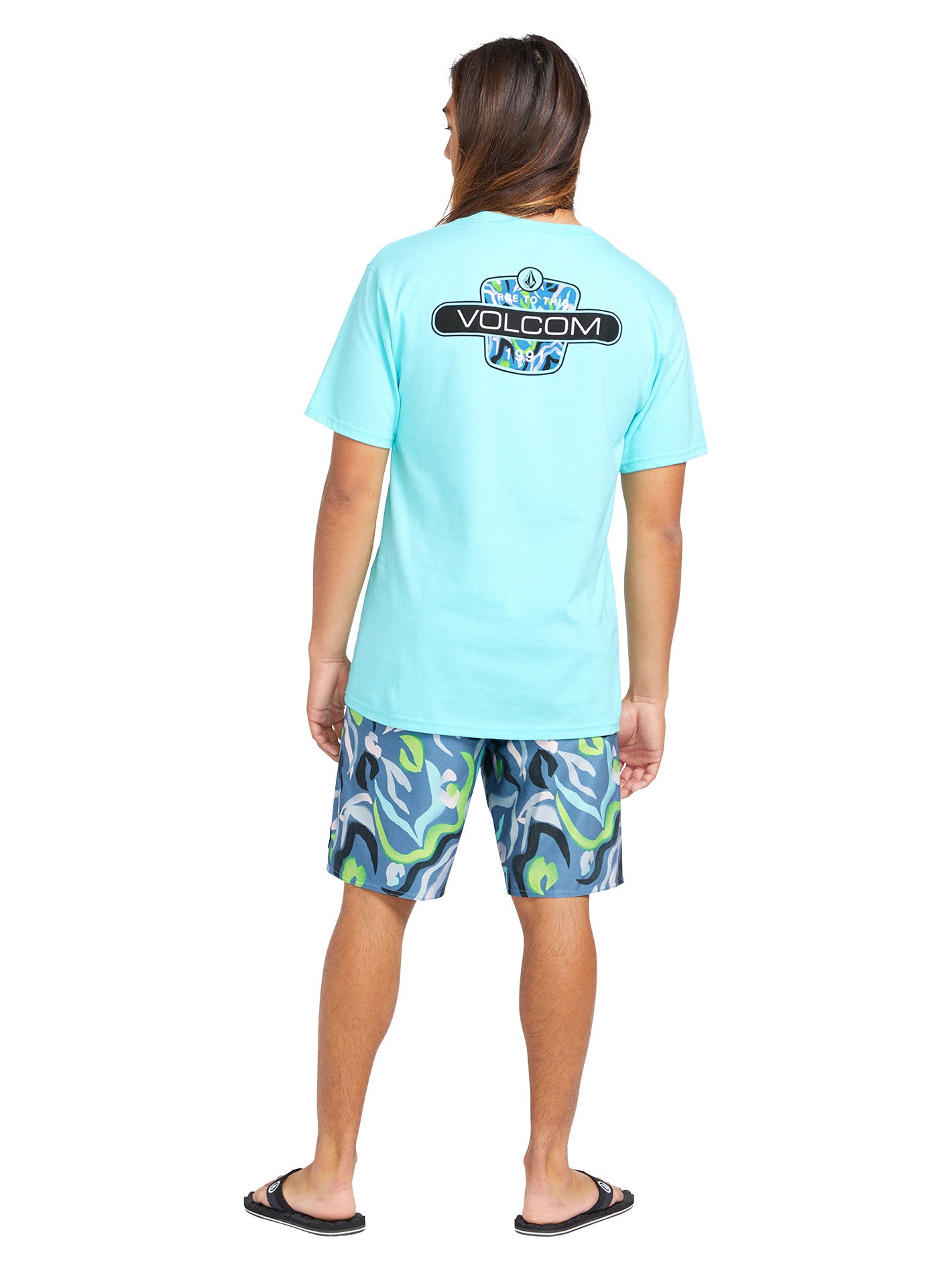 Volcom Warped Stoney 19 Boardshort - Stone Blue