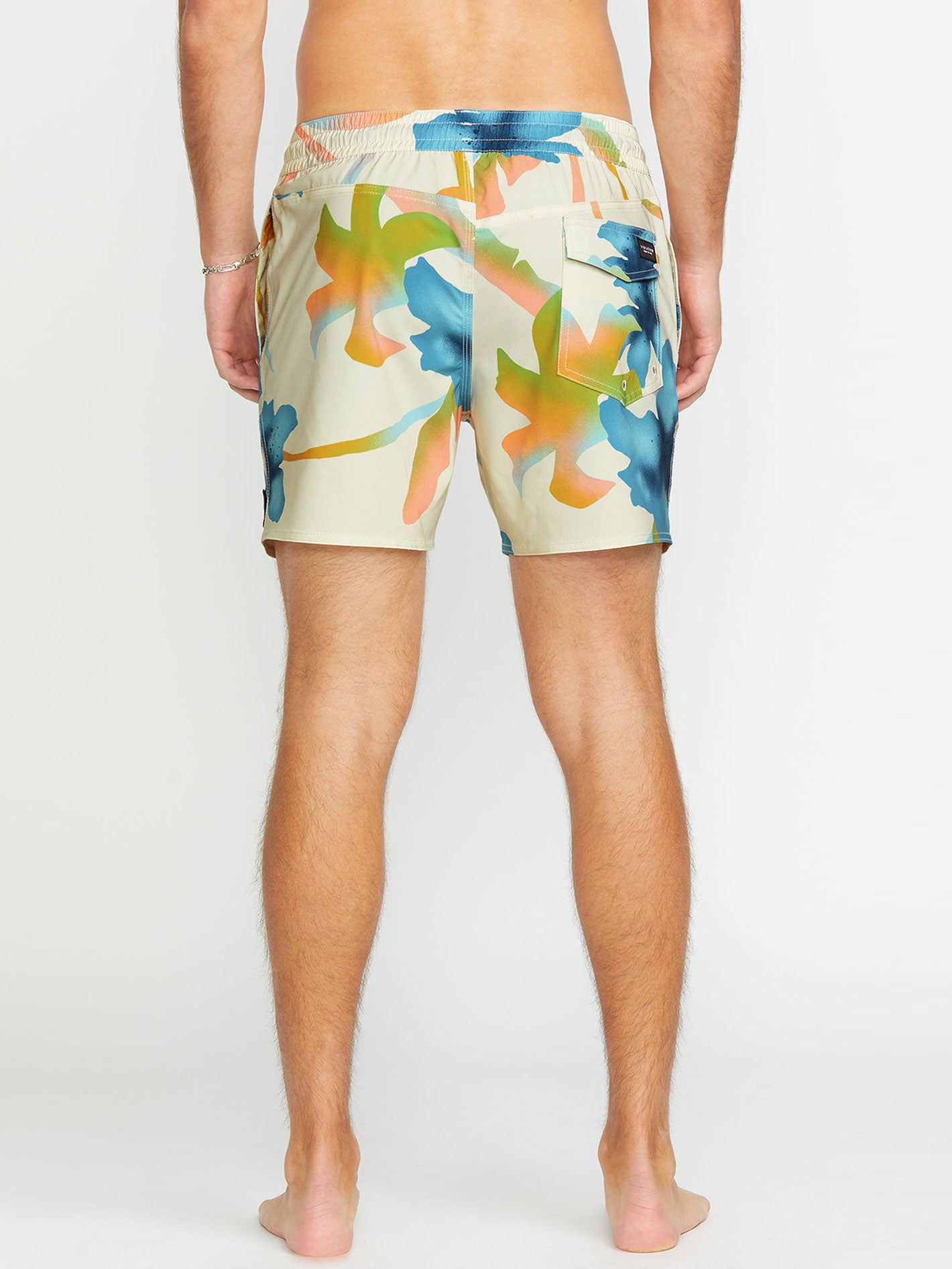 Volcom Lido Print Trunk 16 Boardshort - Light Beige