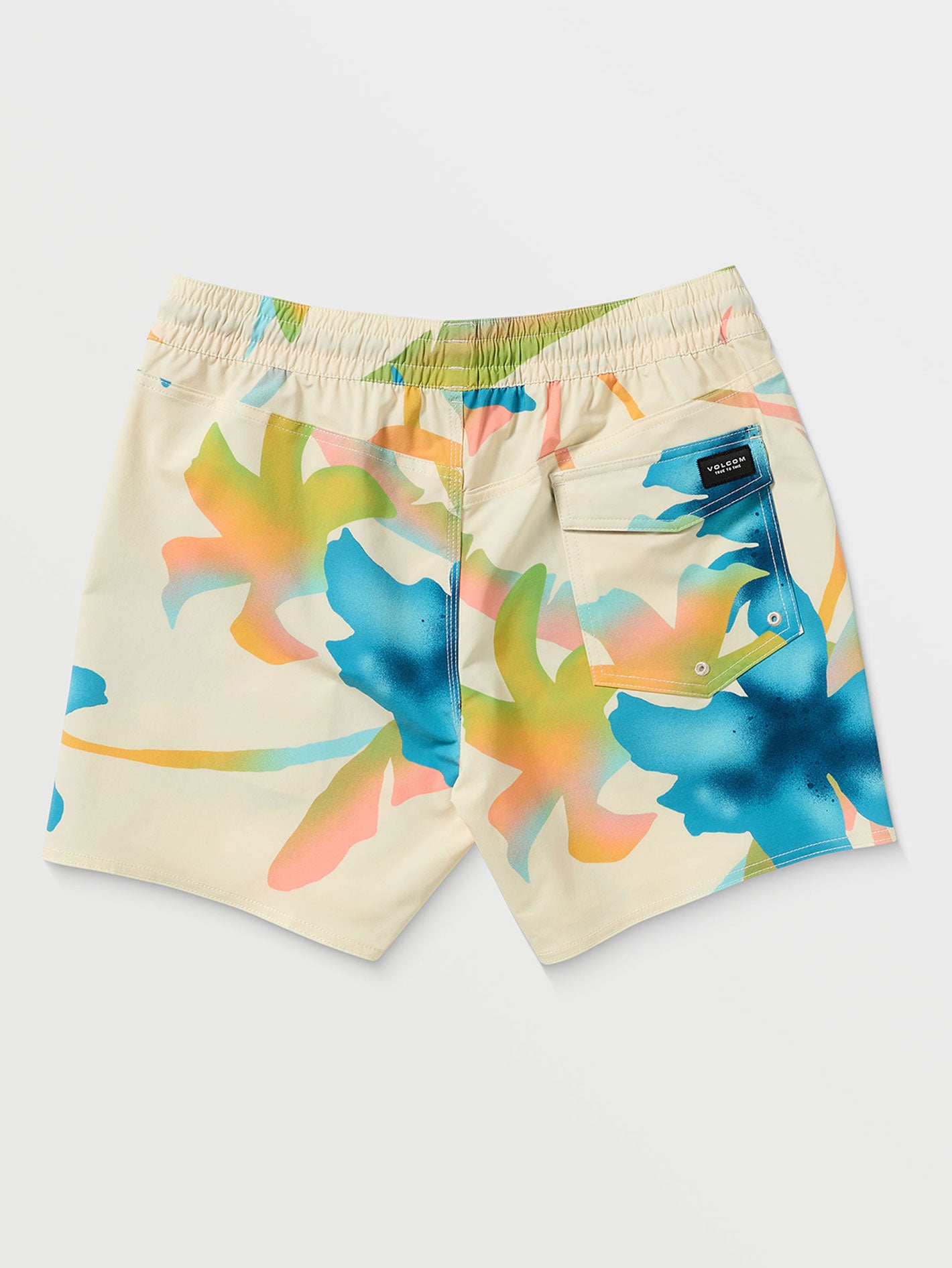 Volcom Lido Print Trunk 16 Boardshort - Light Beige