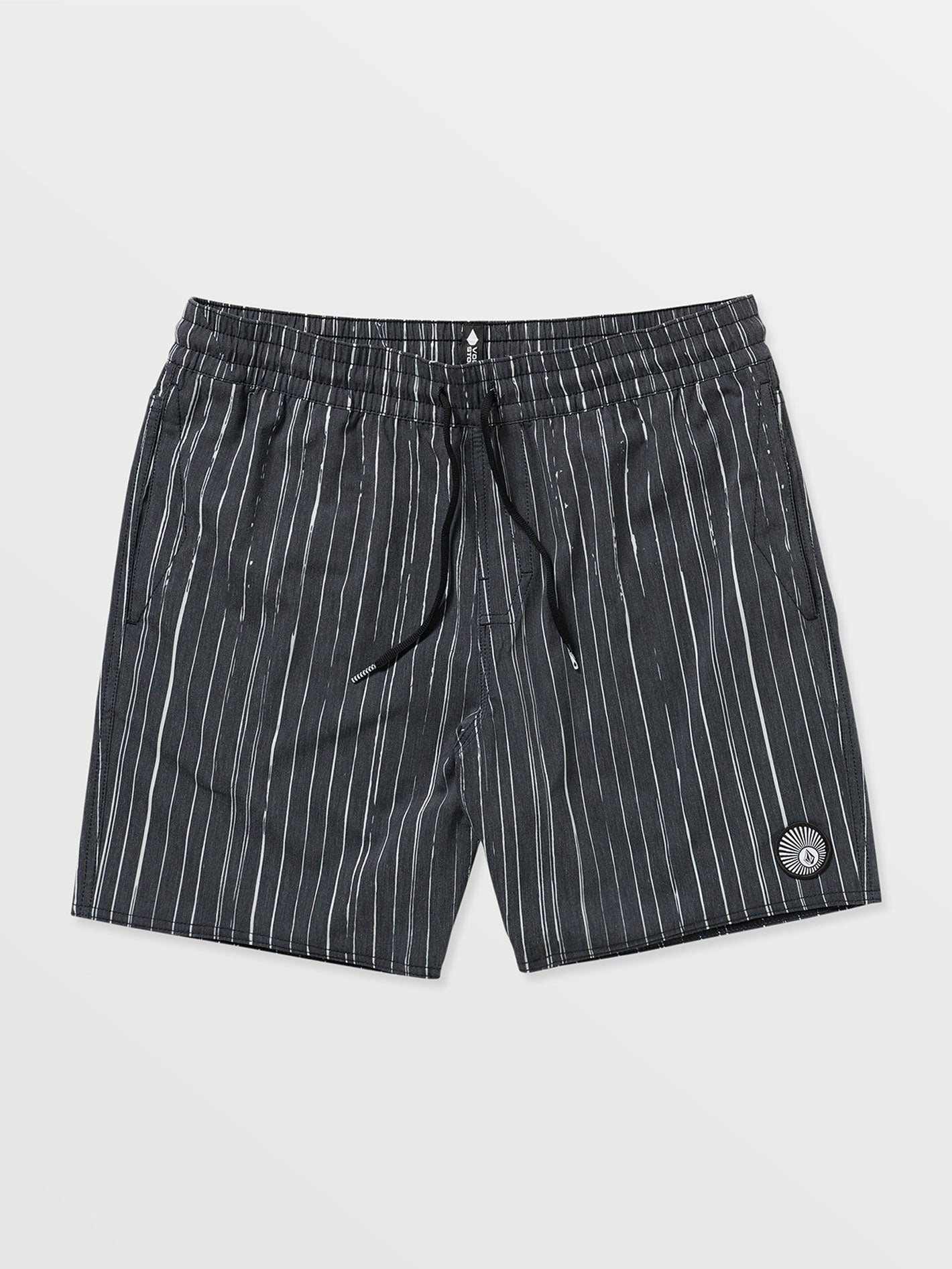Volcom Psyche Cotton Trunk 17 Boardshort - Black White