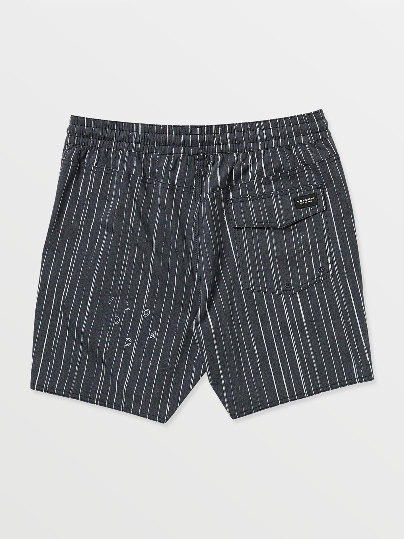 Volcom Psyche Cotton Trunk 17 Boardshort - Black White