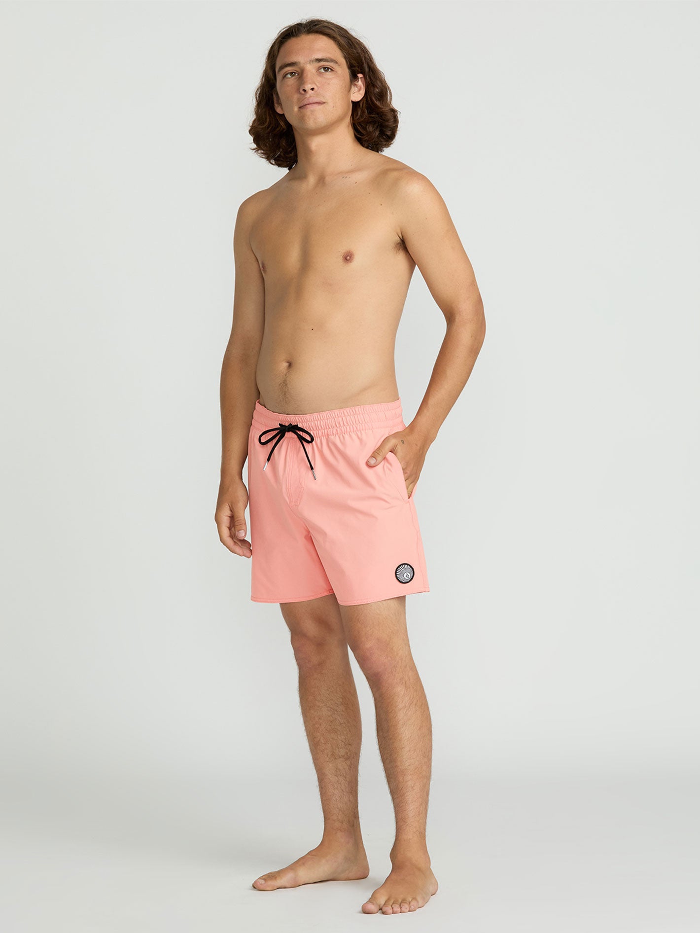 Volcom Lido Solid Trunk 16 Boardshort - Peach Fuzz
