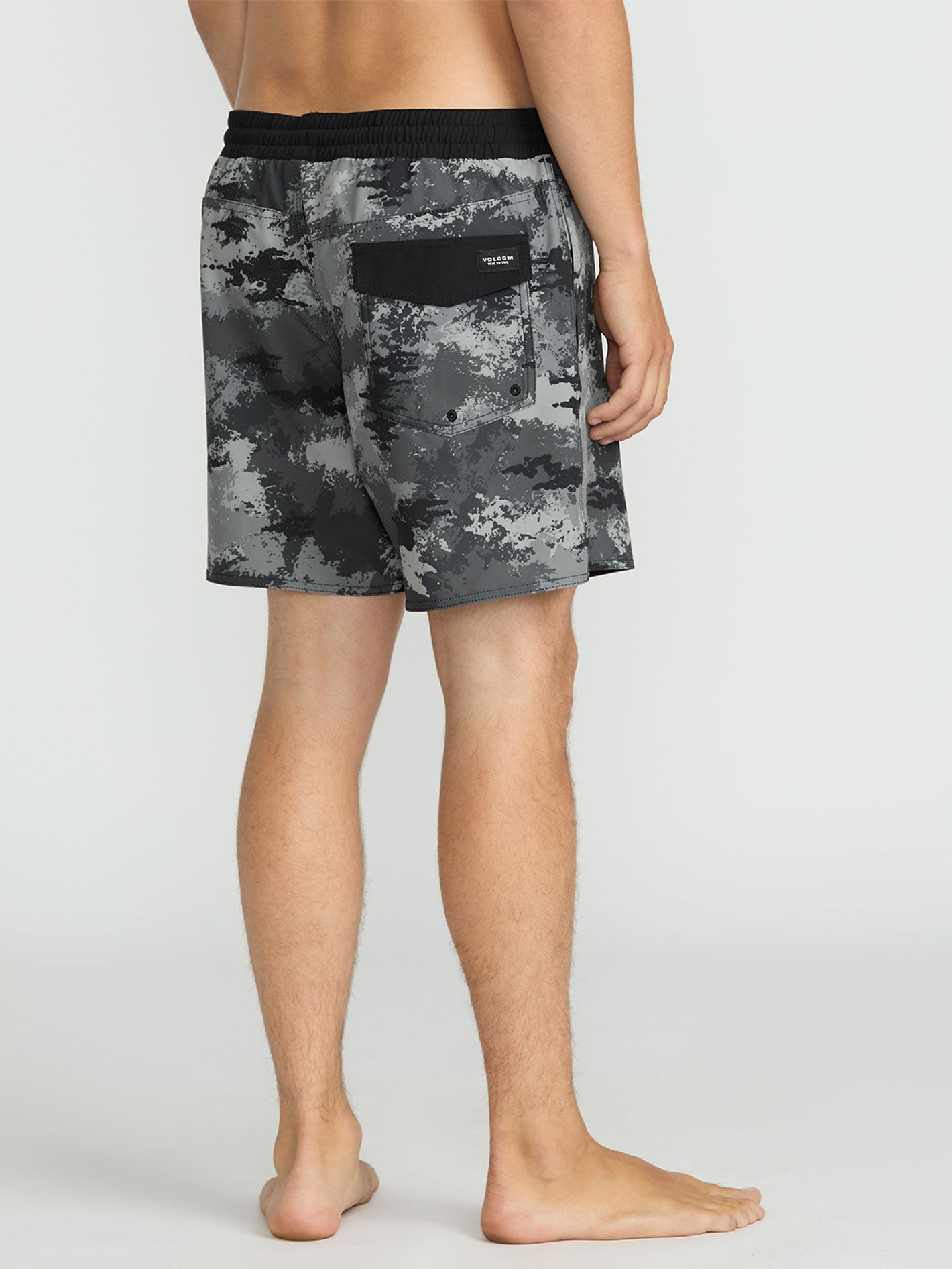 Volcom Lido Print Trunk 16 Boardshort - Black