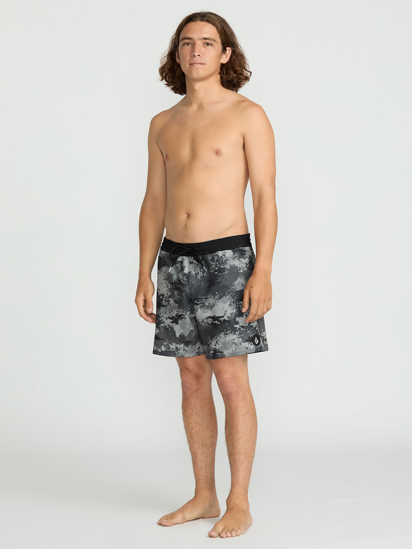 Volcom Lido Print Trunk 16 Boardshort - Black