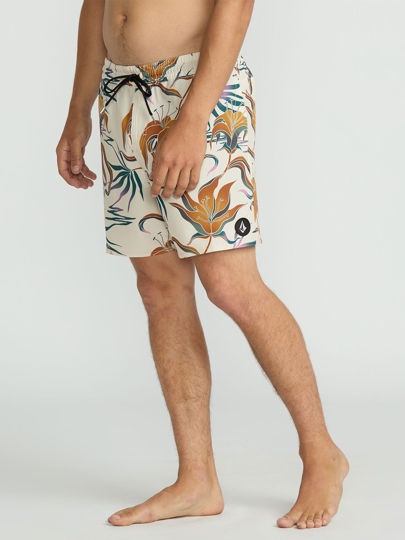 Volcom Lido Print Trunk 16 Boardshort - Dirty White