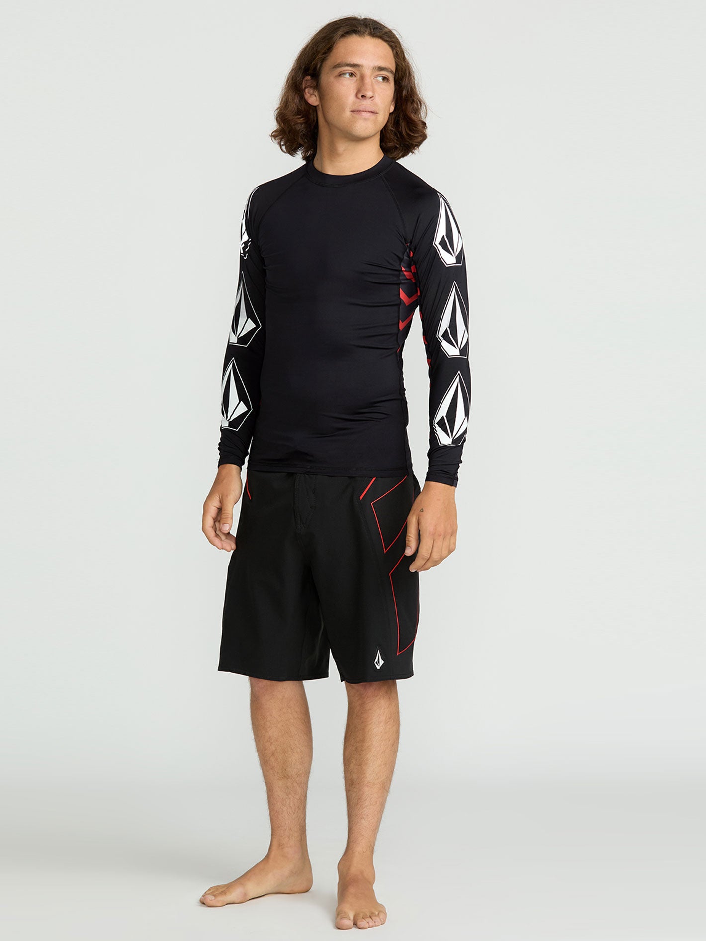 Volcom Sv Jack Robinson Tght  - Black Red