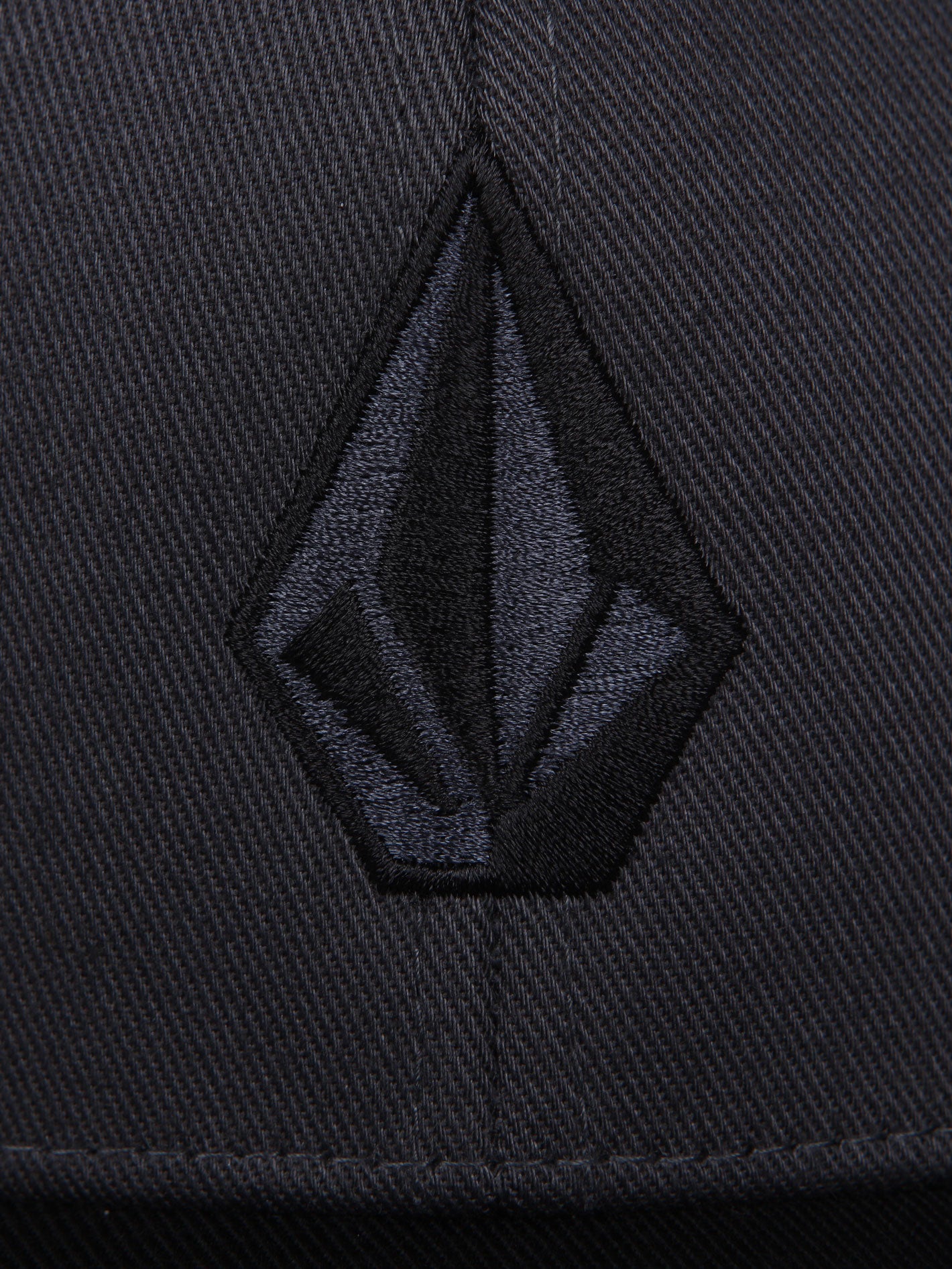 Volcom Full Stone Flexfit Cap - Asphalt Black