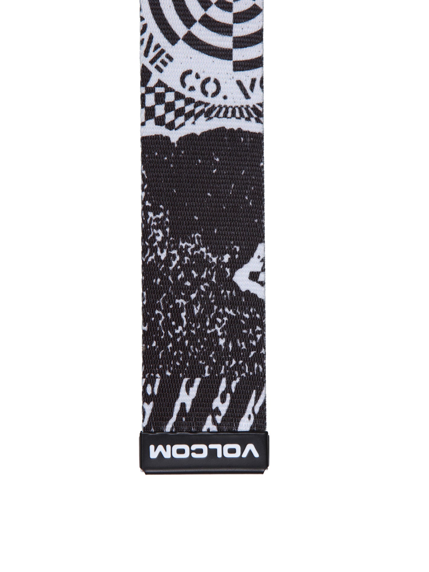 Volcom Stone Strapped Webbing Belt - Black White